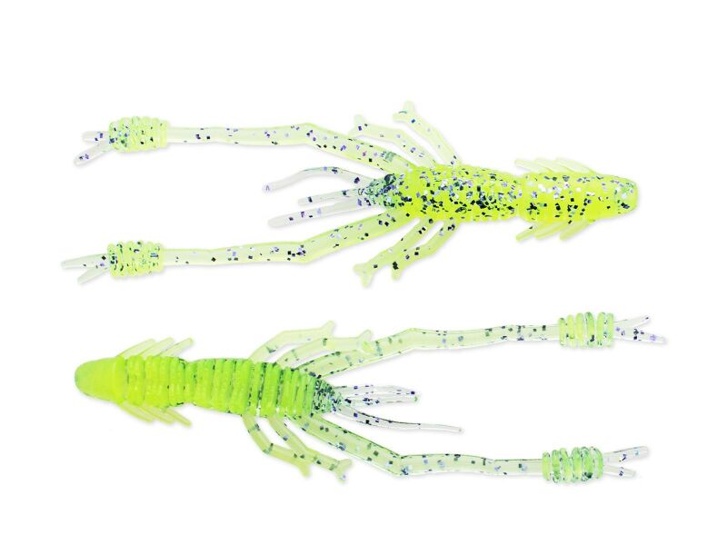Reins Ring Shrimp 2" (5cm) / 3" (7,2cm) 3" (7.2cm) BA03 Purple Chartreuse (BA - Edition) - Creature Bait
