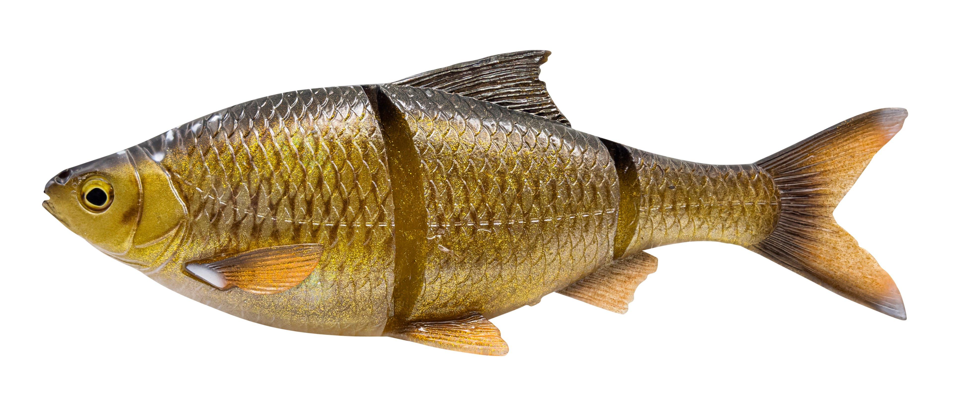 Savage Gear 3D LT Roach - Line Thru Swimbait für Hecht 18cm Slow Sinking Glitter Bream - Gummiköder