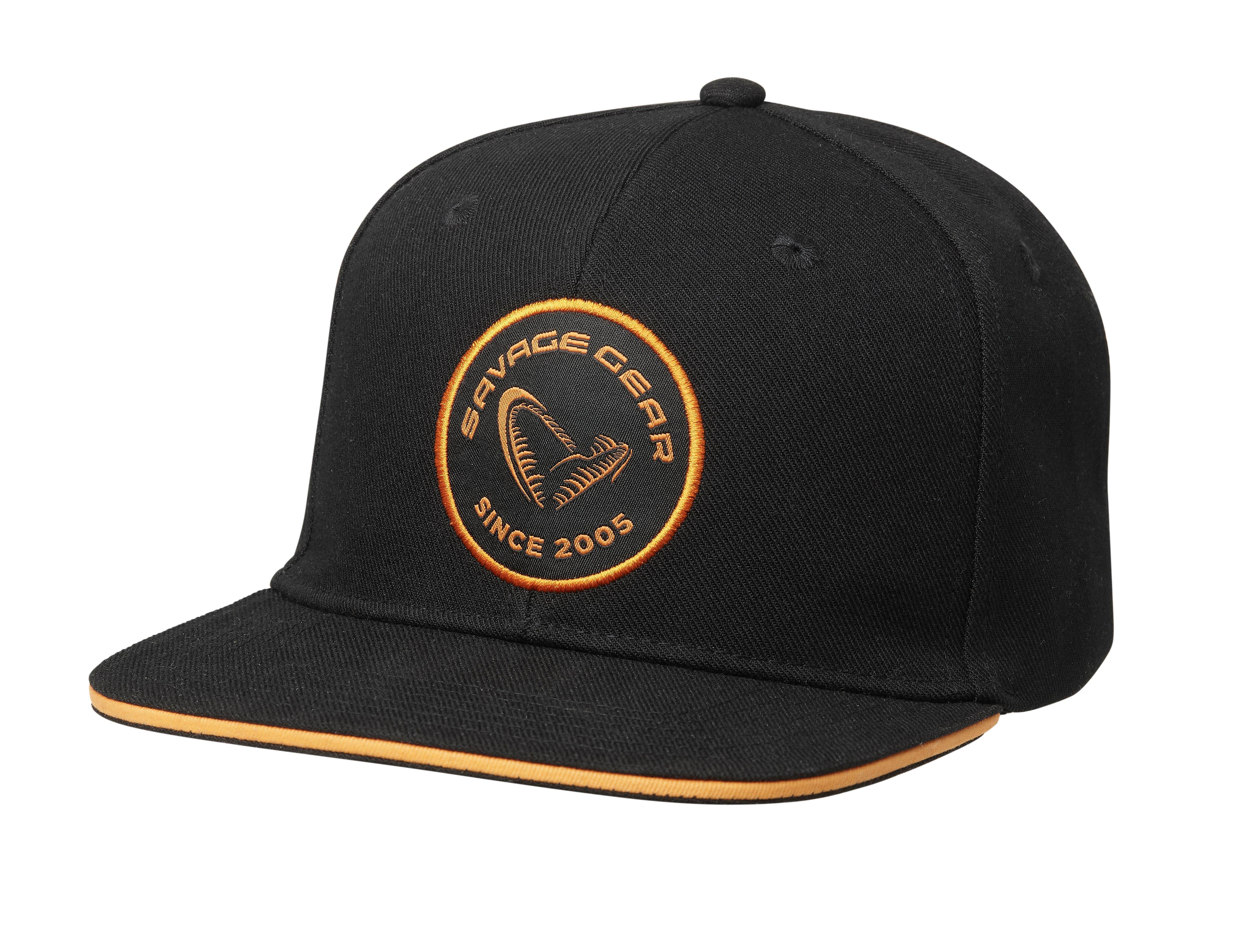 Savage Gear Badge Flatbill Cap - Black/Orange Black / Orange - Merch / Cap