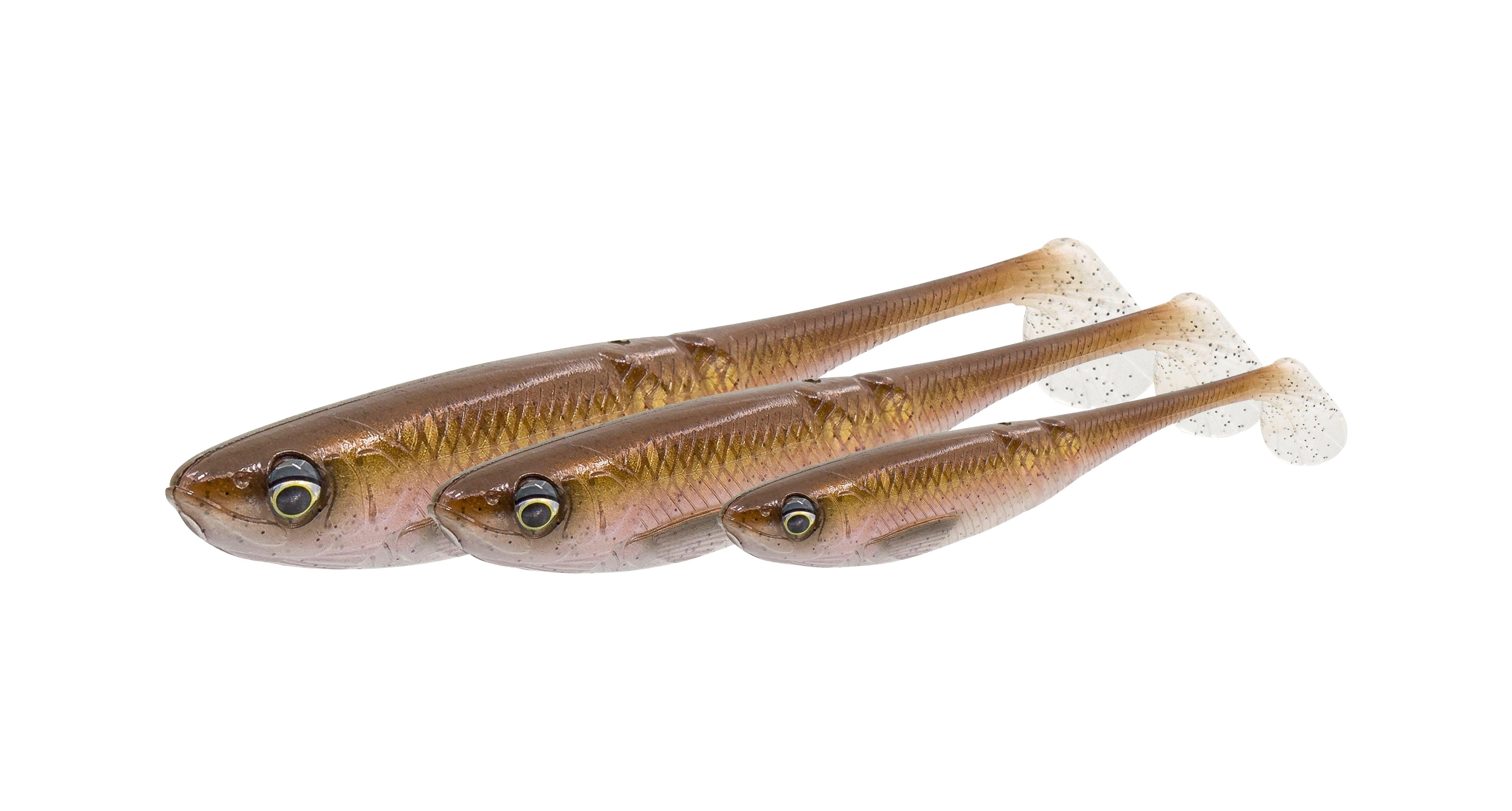 Savage Gear Collapser - Gummifisch zum Livescopen 14cm / 12g / 3 Stk Caramello - Gummifisch