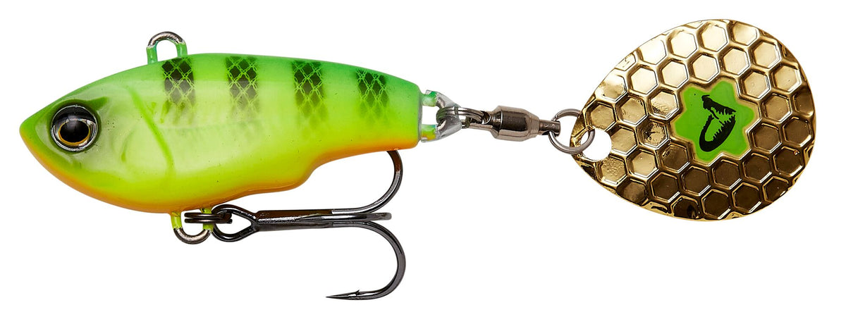 Savage Gear Fat Tail Spin 5,5cm 9g / 6,5cm 16g Sinking 6,5cm / 16g Firetiger - Spinjig