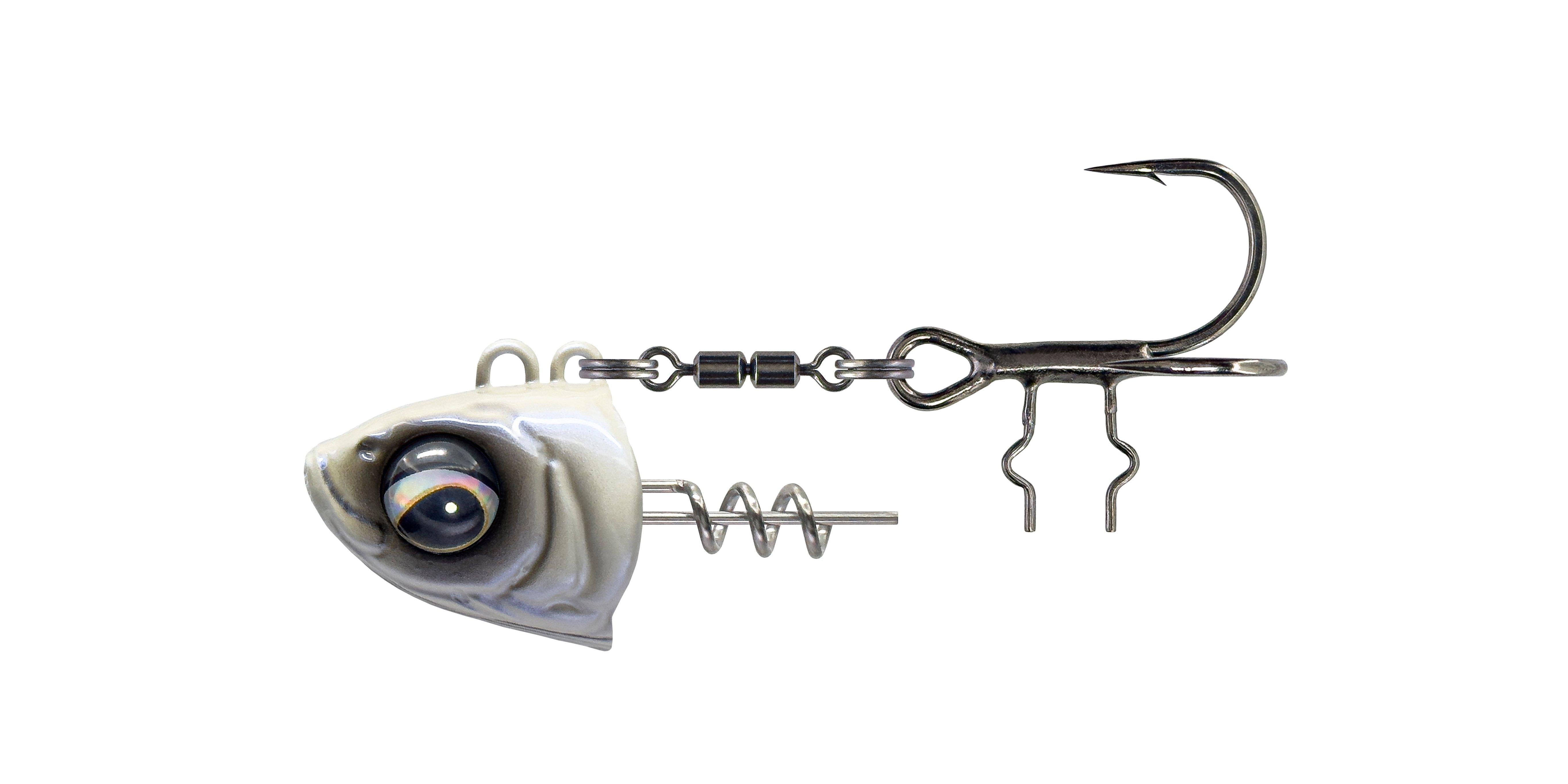 Savage Gear Monster Vertical Heads 40g / 1 Pearl White - Bleikopf