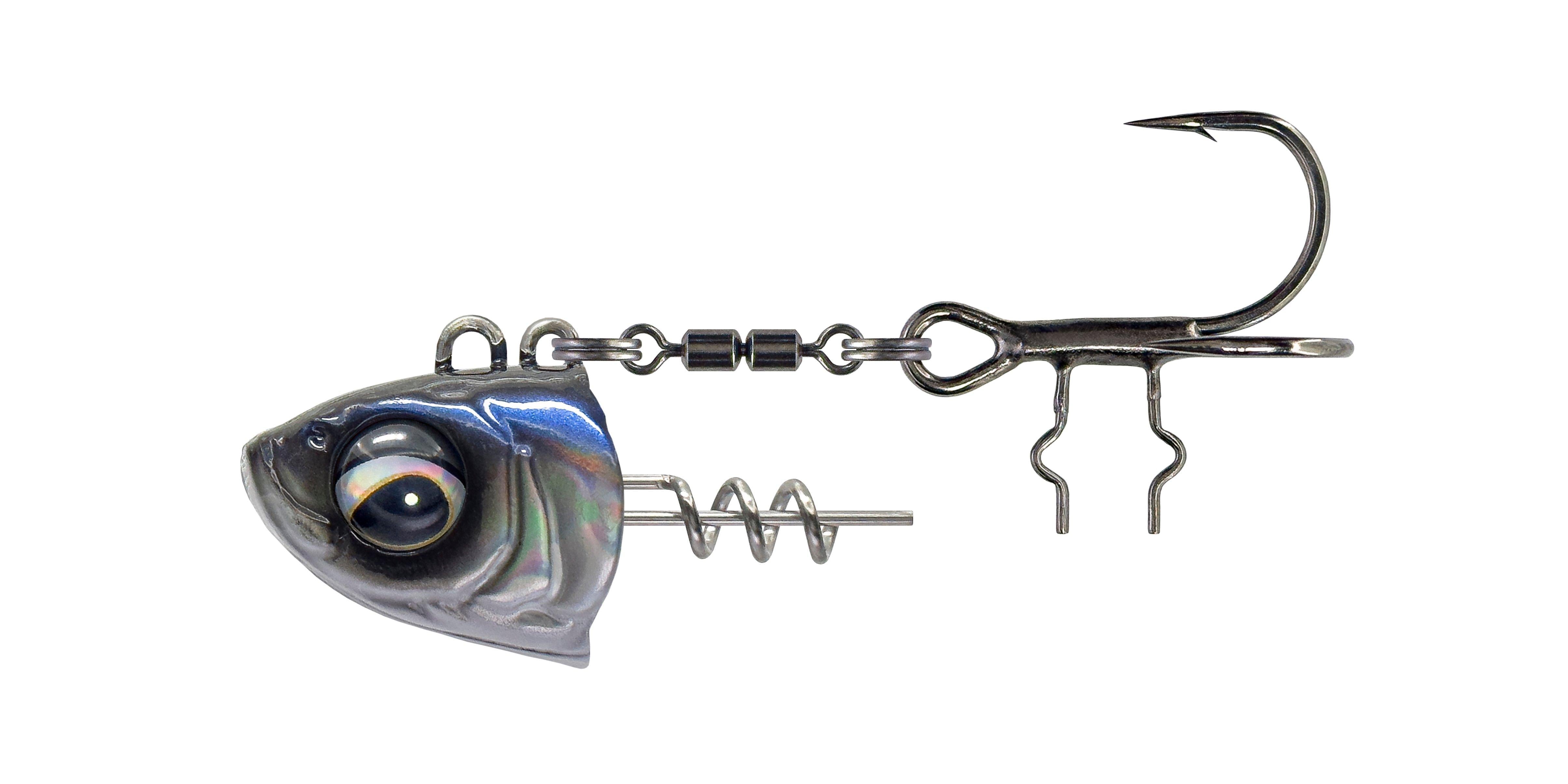 Savage Gear Monster Vertical Heads 40g / 1 White Fish - Bleikopf