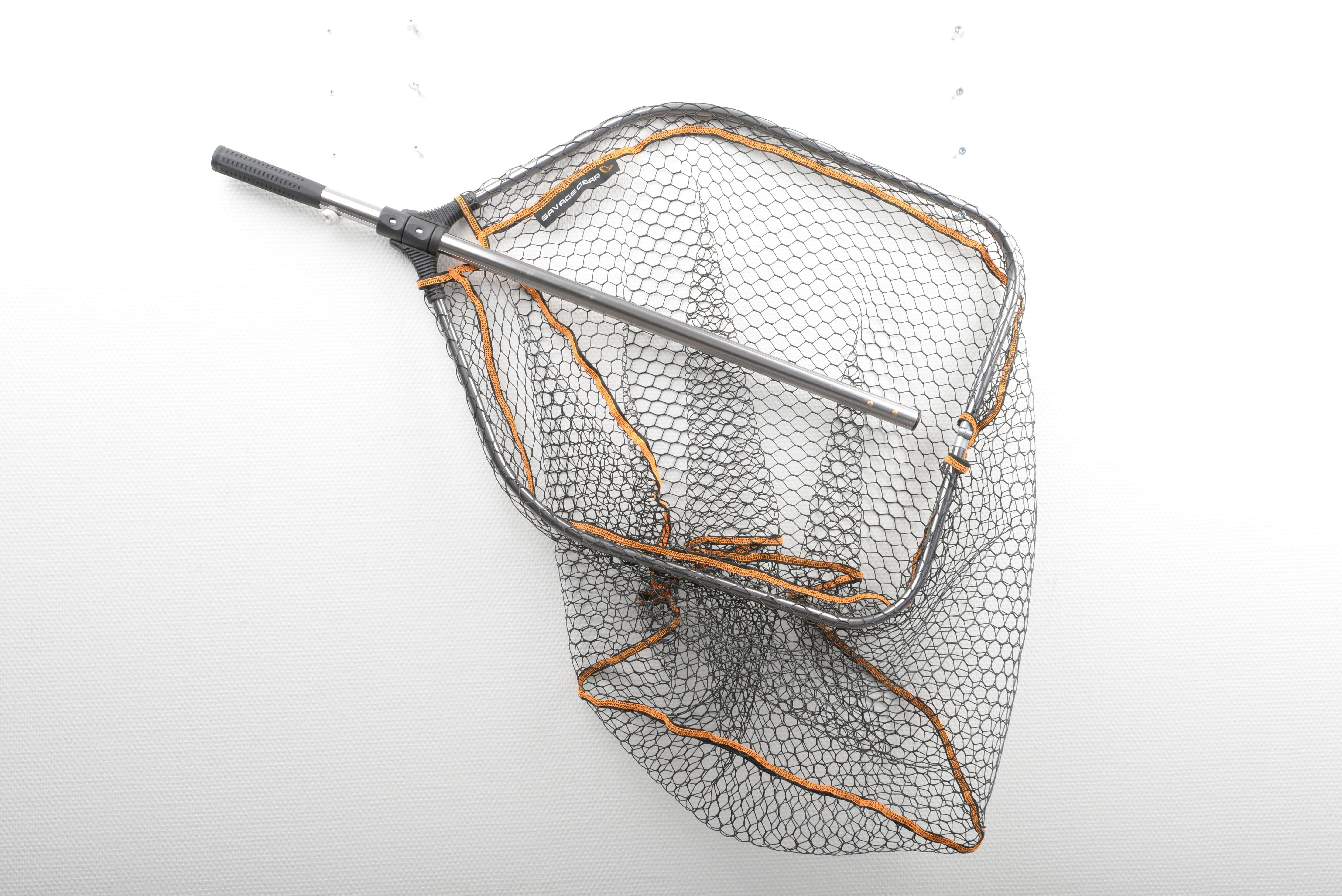 Savage Gear Pro Foldable Landing Net L - Faltkescher für Hechte L (65x50x50cm) - Kescher