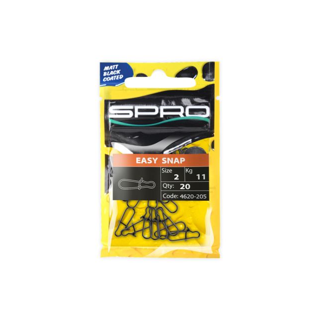 Spro Matte Black Easy Snap 000 - Haken & Zubehör