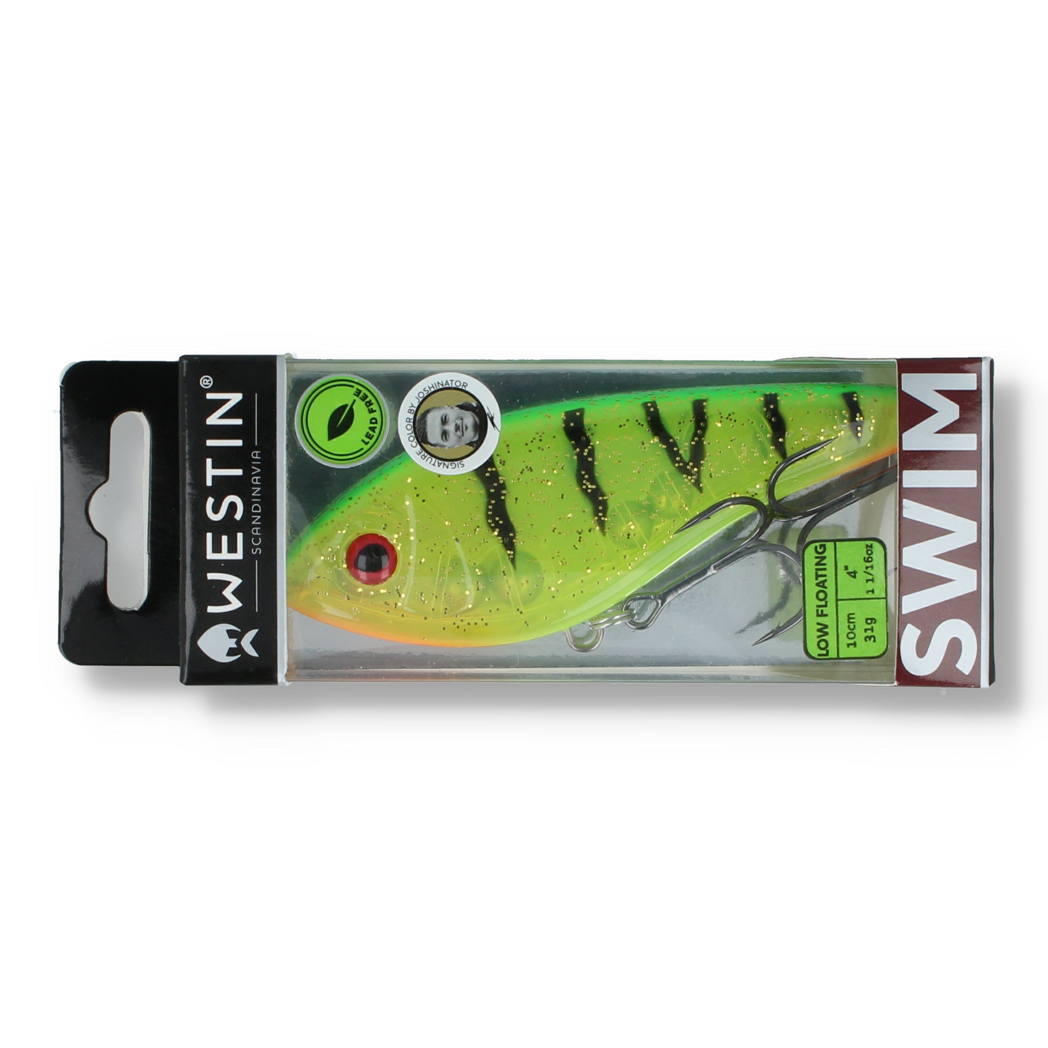 Westin Swim Glidebait 10 cm – Low Floating Oily Orange Perch -