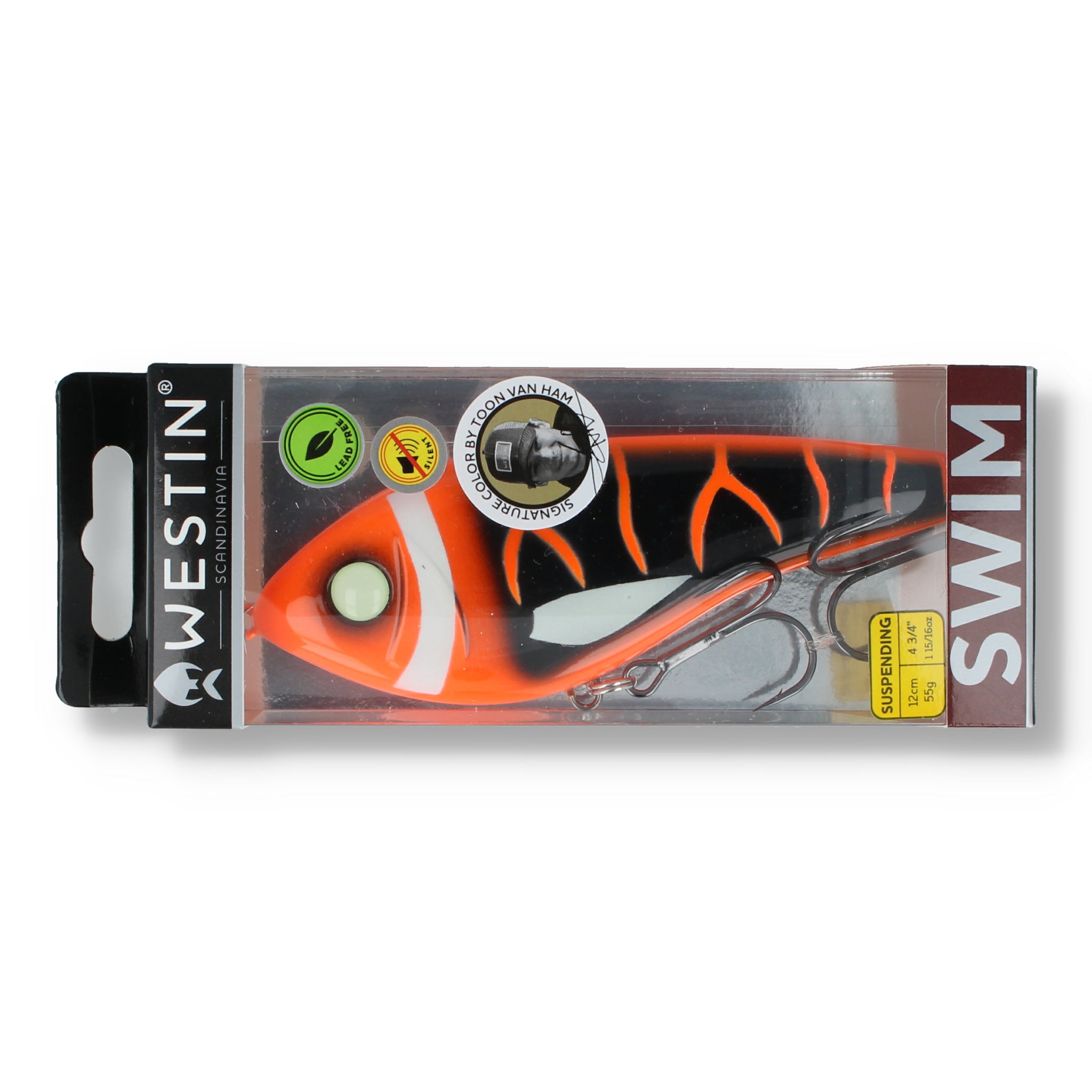 Westin Swim Glidebait 12cm (4,7") - Suspending Orange Hunter - Kunstköder