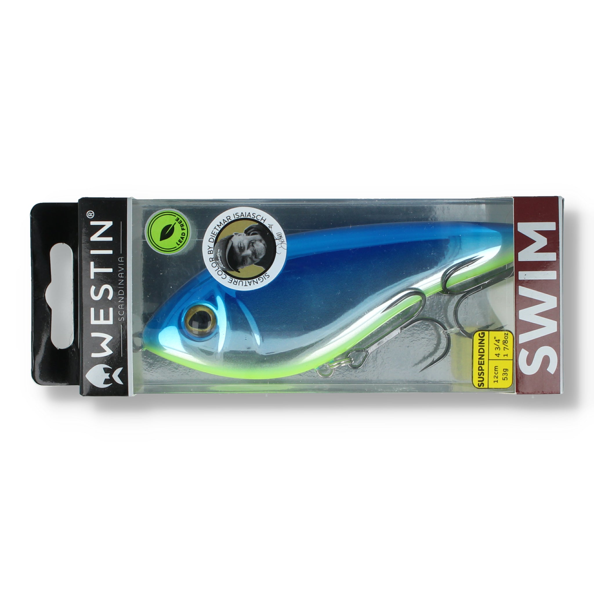 Westin Swim Glidebait 12cm (4,7") - Suspending Chartreuse Herring - Kunstköder