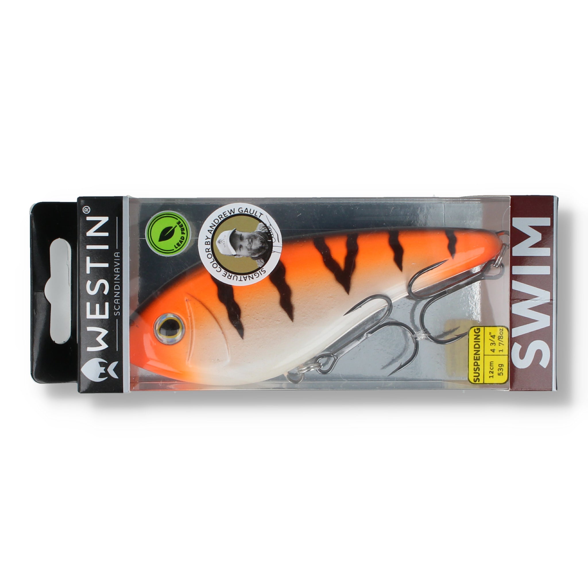 Westin Swim Glidebait 12cm (4,7") - Suspending "Erne Tiger" - Kunstköder