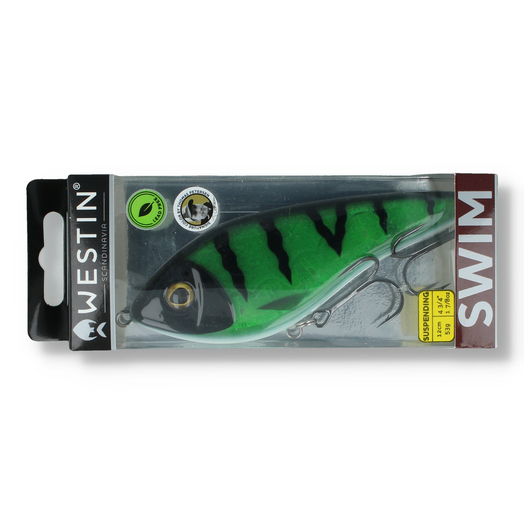 Westin Swim Glidebait 12cm (4,7") - Suspending UV Green - Kunstköder