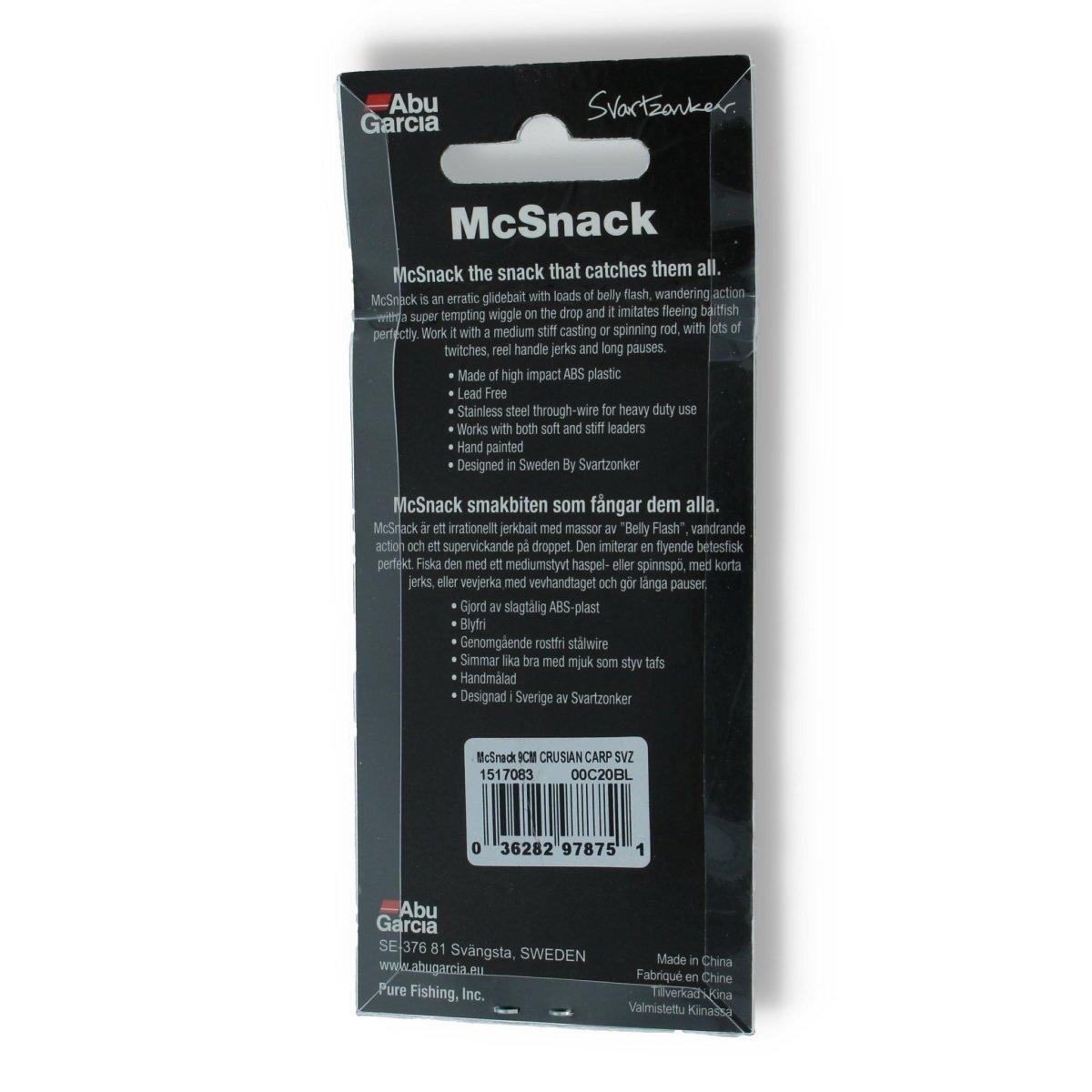 Abu Garcia Svartzonker McSnack 3,5" Cruisan Carp - Kunstköder