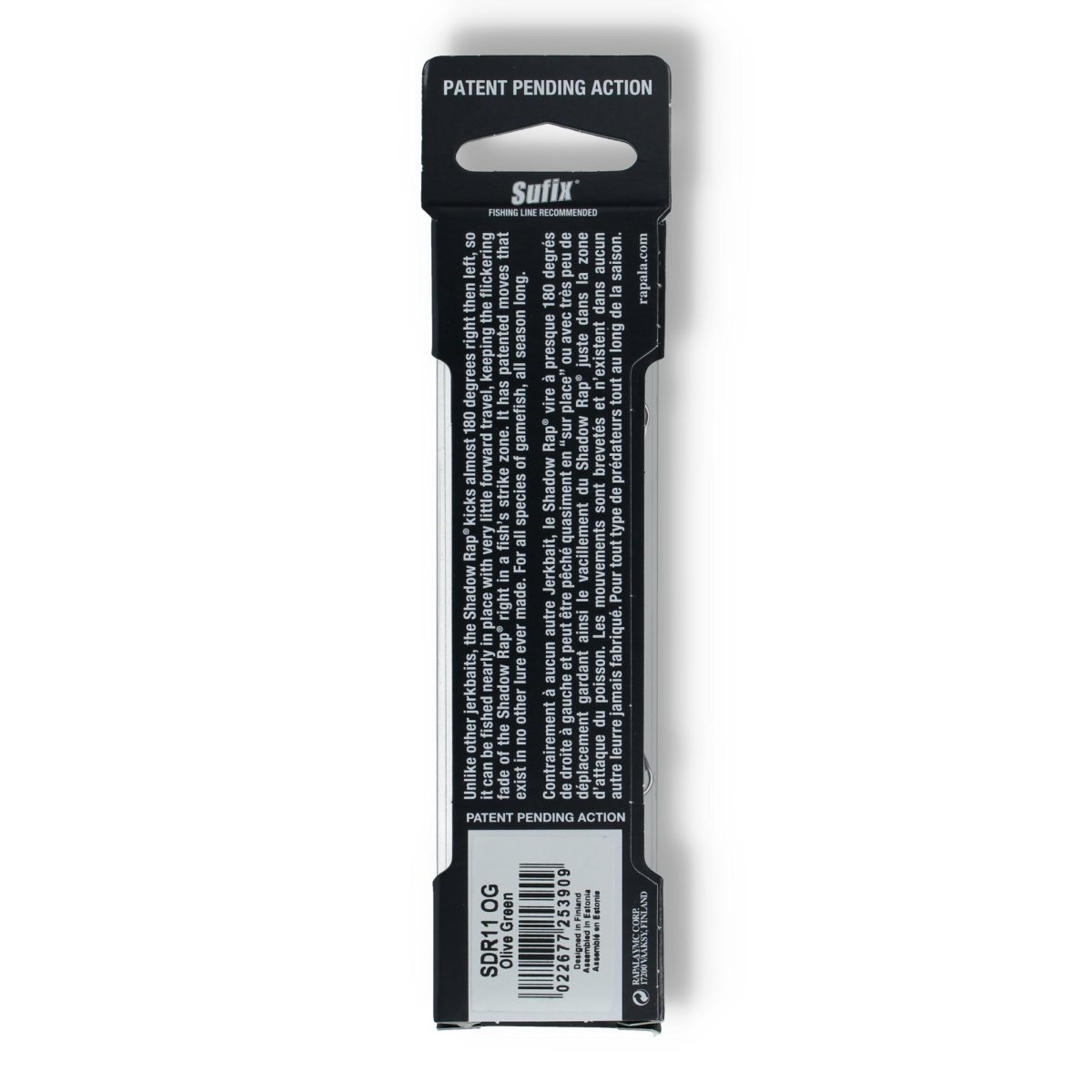 Rapala Shadow Rap 4,3" Olive Green - Kunstköder