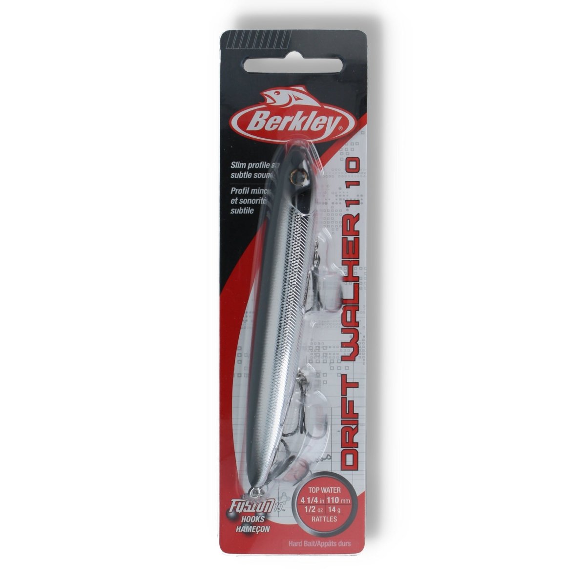 Berkley Drift Walker 4,3" Black Chrome - Kunstköder
