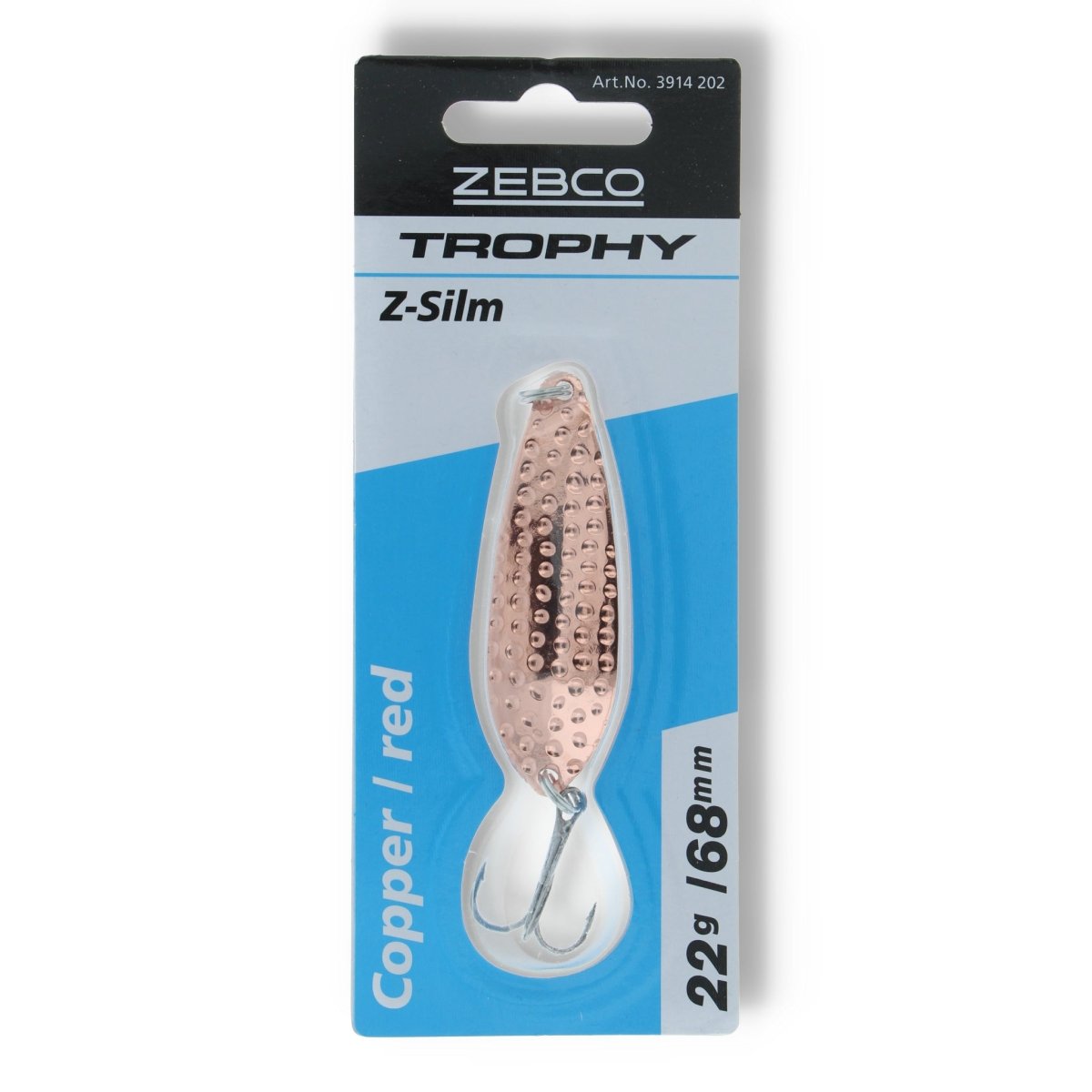 Zebco Trophy Z - Slim 22g Copper / Red - Kunstköder
