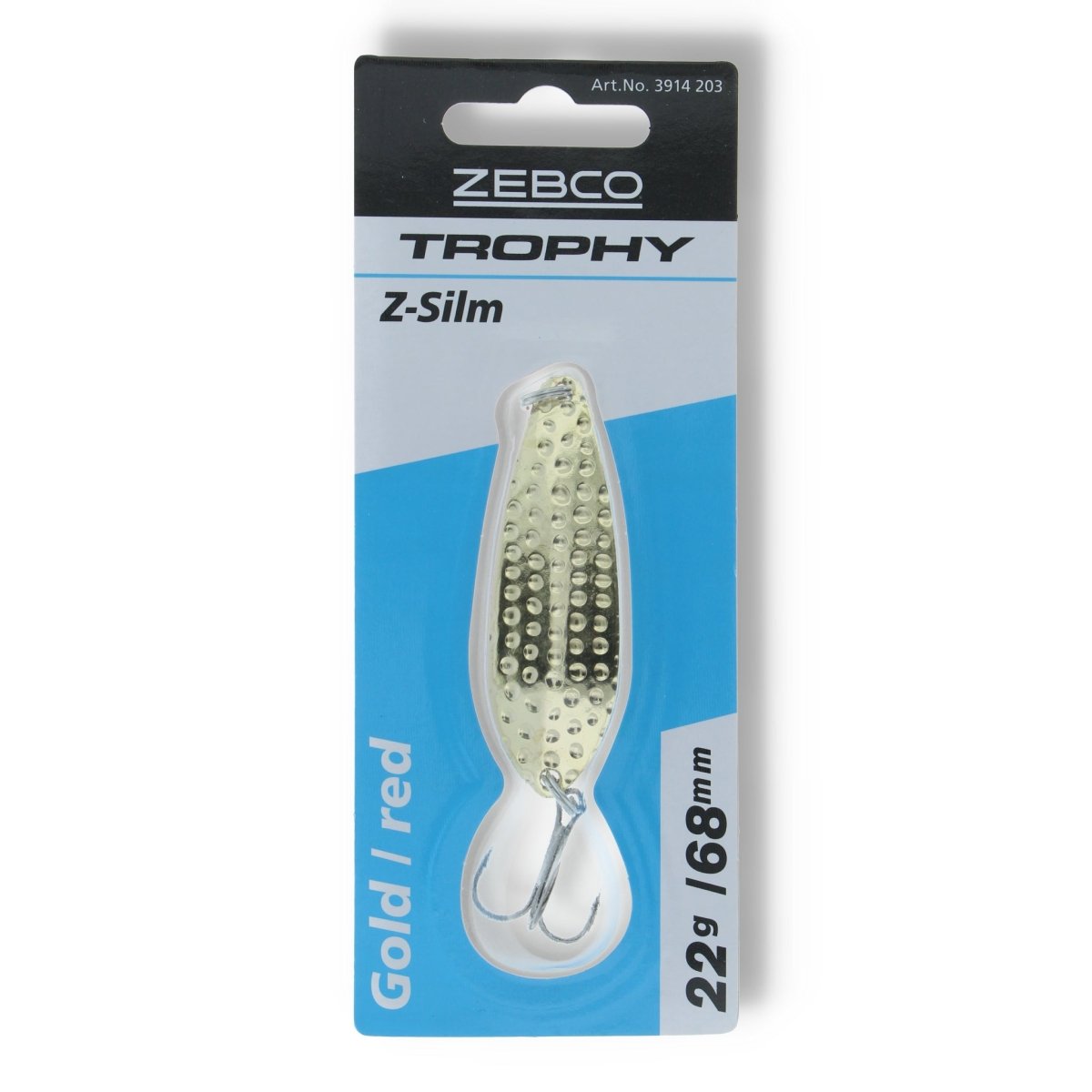 Zebco Trophy Z - Slim 22g Gold / Red - Kunstköder