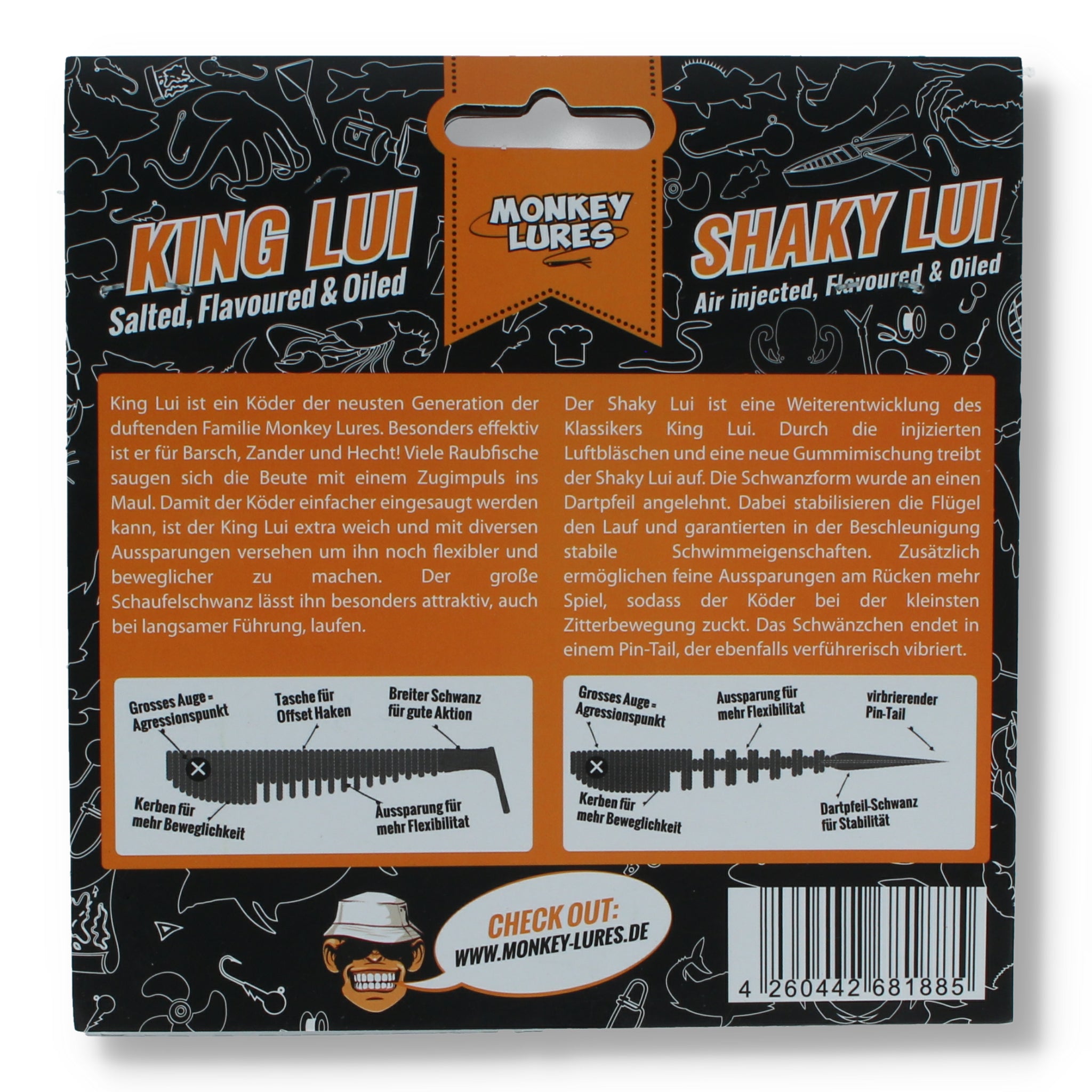 Monkey Lures King Lui Shaky Lui Mixed Monkeys