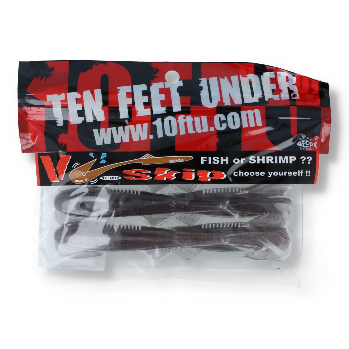 10Ten Feet Under V Skip 4,8" 22 Sand Purple - Kunstköder