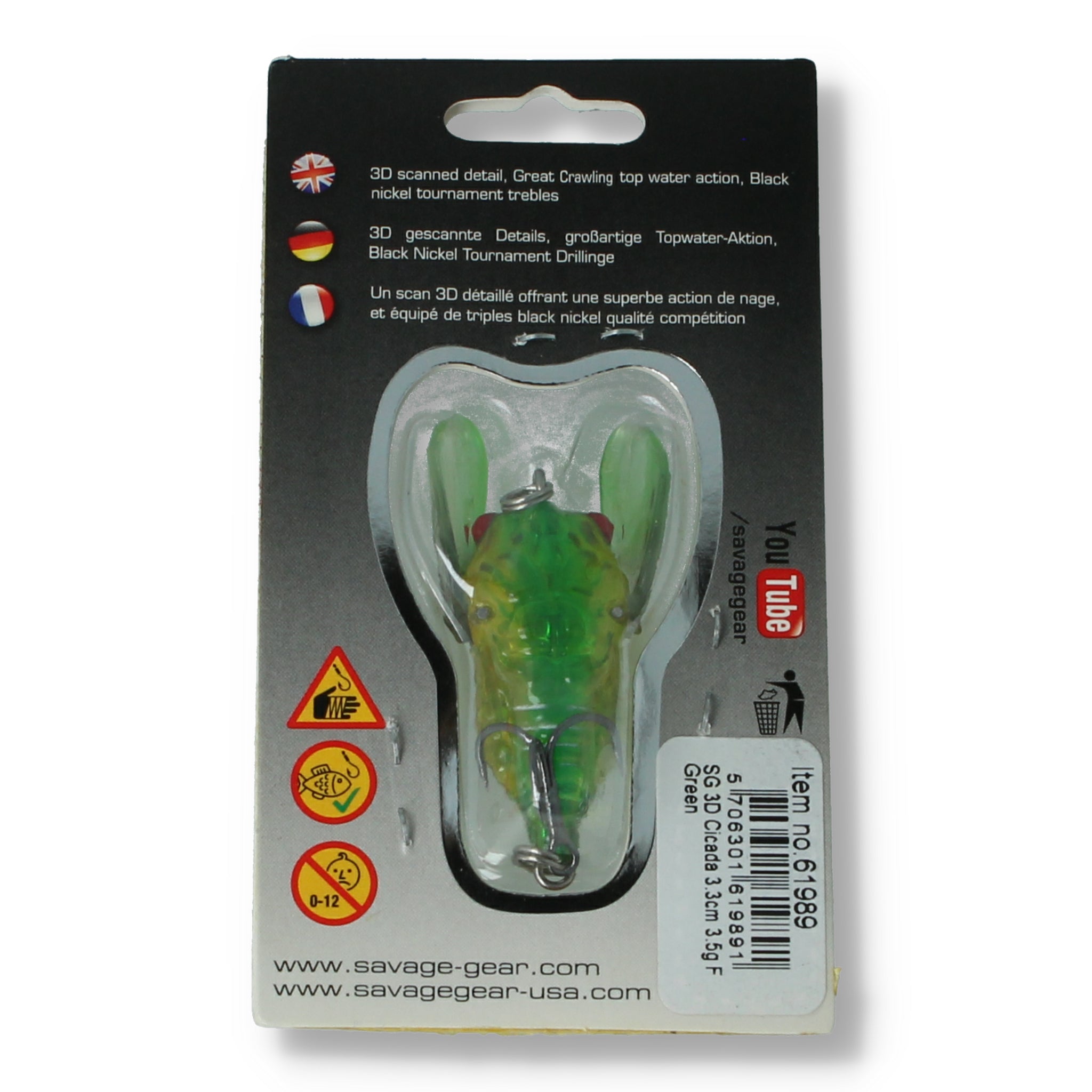Savage Gear 3D Cicada 3,3 cm – Oberflächenköder für Forelle & Barsch