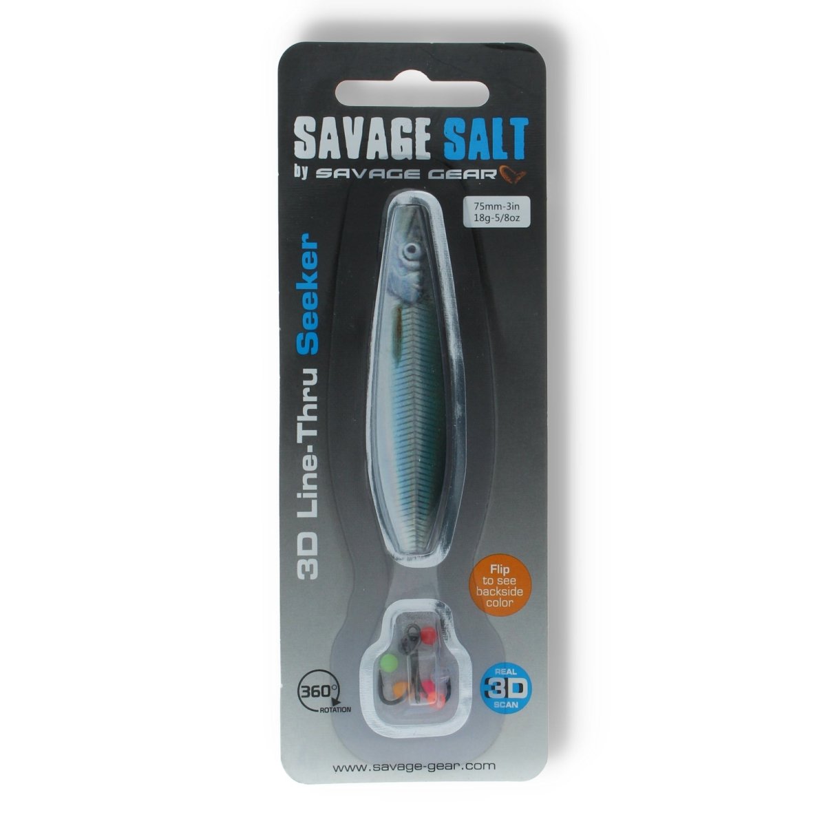 Savage Gear Savage Salt 3D Line - Thru Seeker 3" 01 Sandeel - Kunstköder