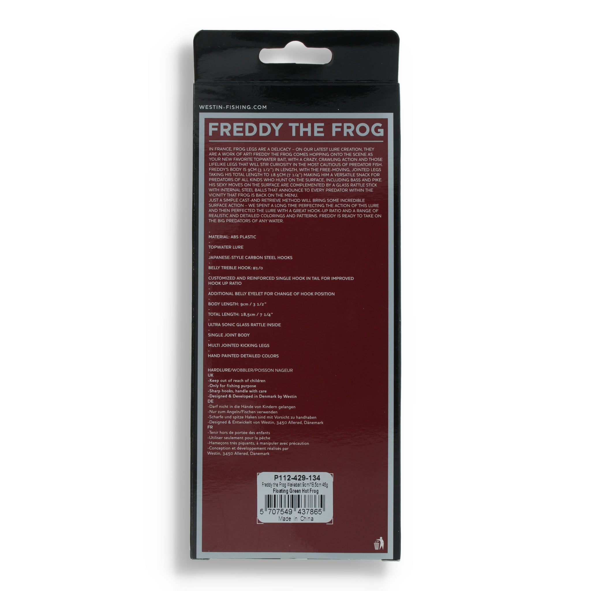 Westin Freddy the Frog Wakebait 7,3"