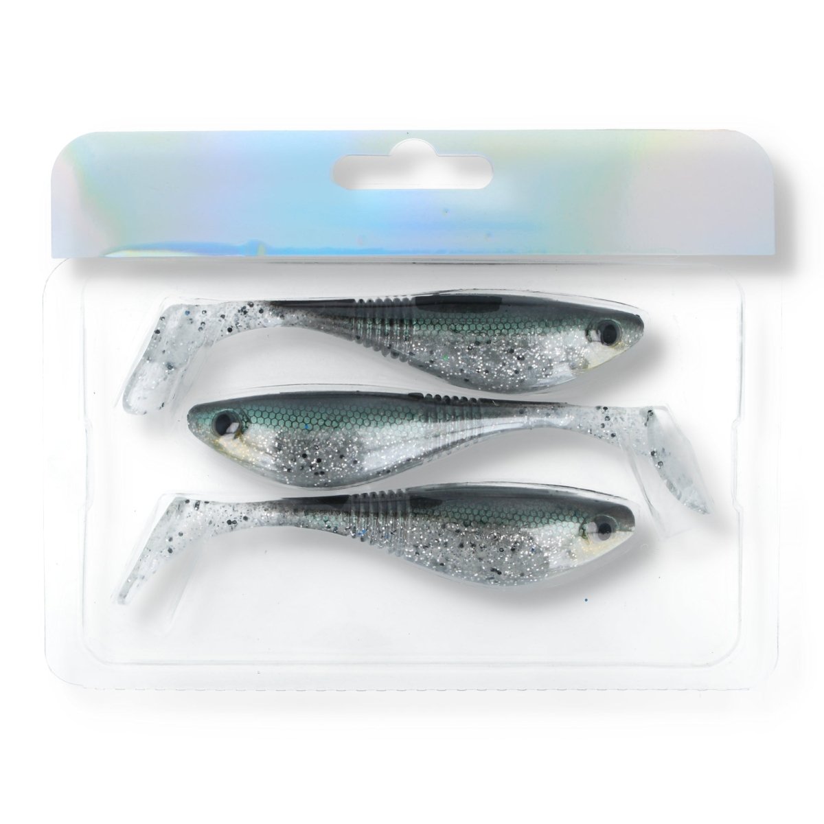 Mikado Spark 4" 568 Green Silver - Kunstköder