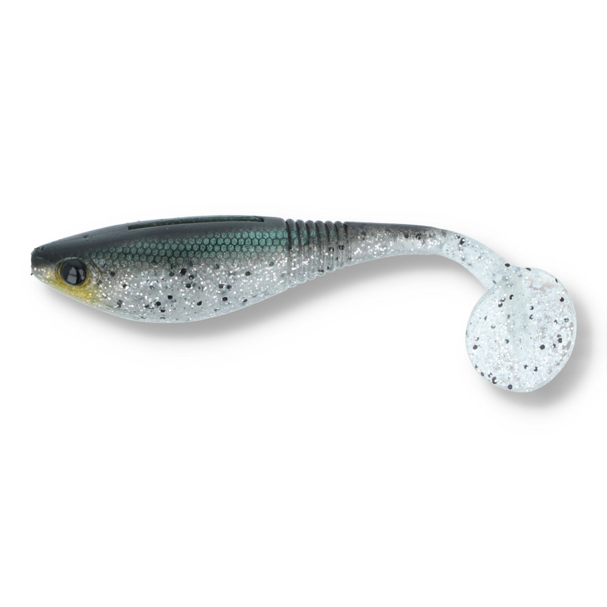 Mikado Spark 4" 568 Green Silver - Kunstköder