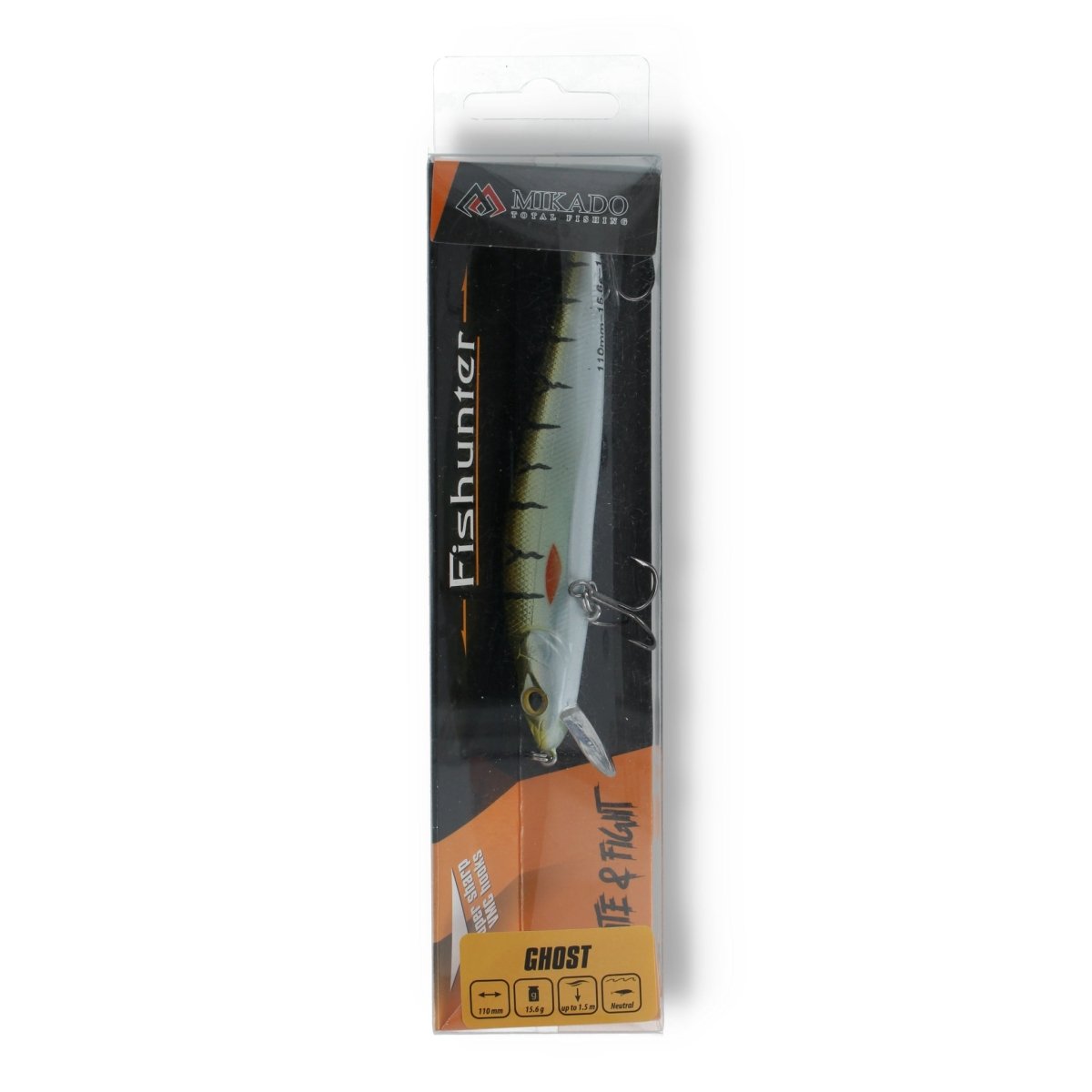 Mikado Fishunter Ghost 4,3" Ghost - Kunstköder