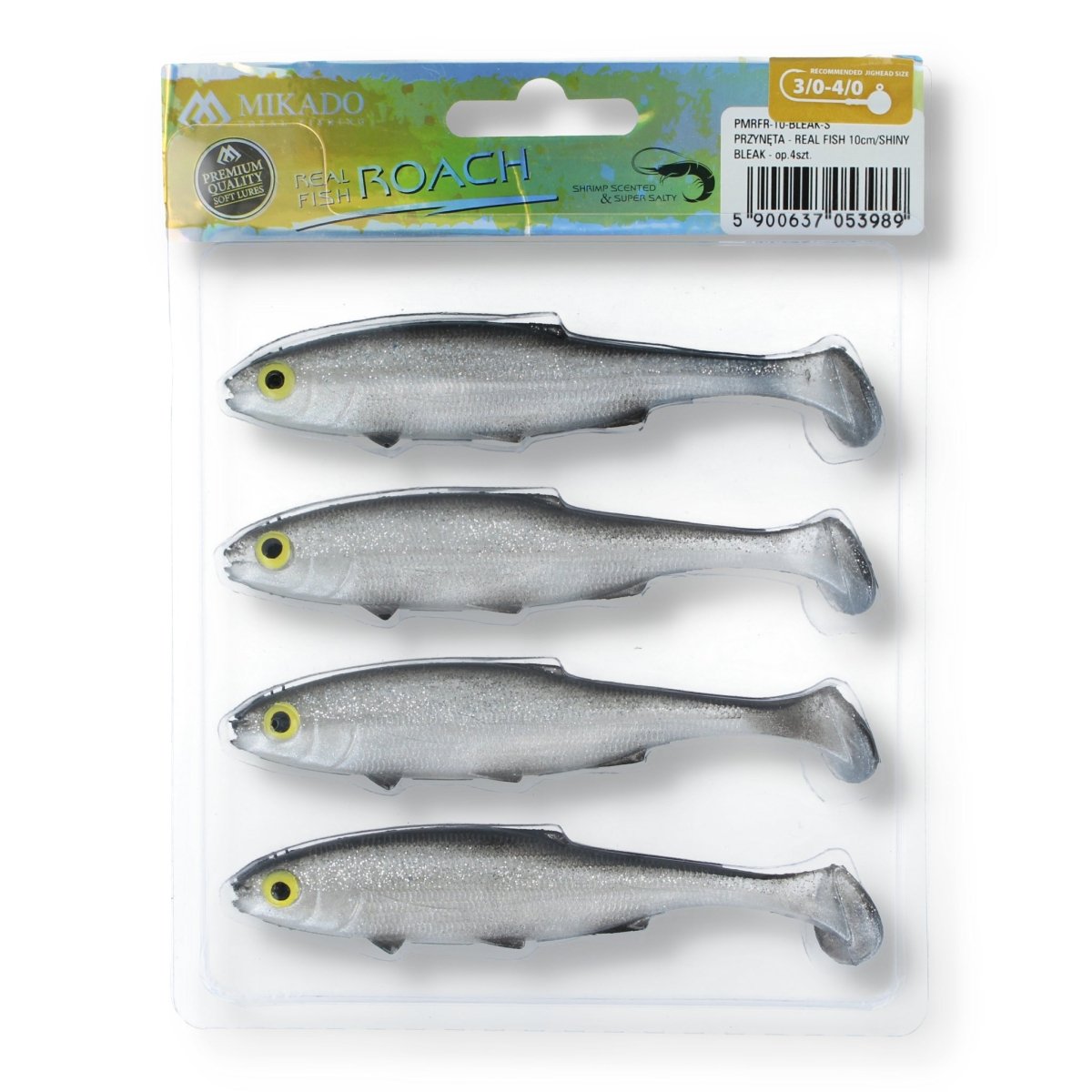 Mikado Real Fish Roach 4" Shiny Bleak - Kunstköder