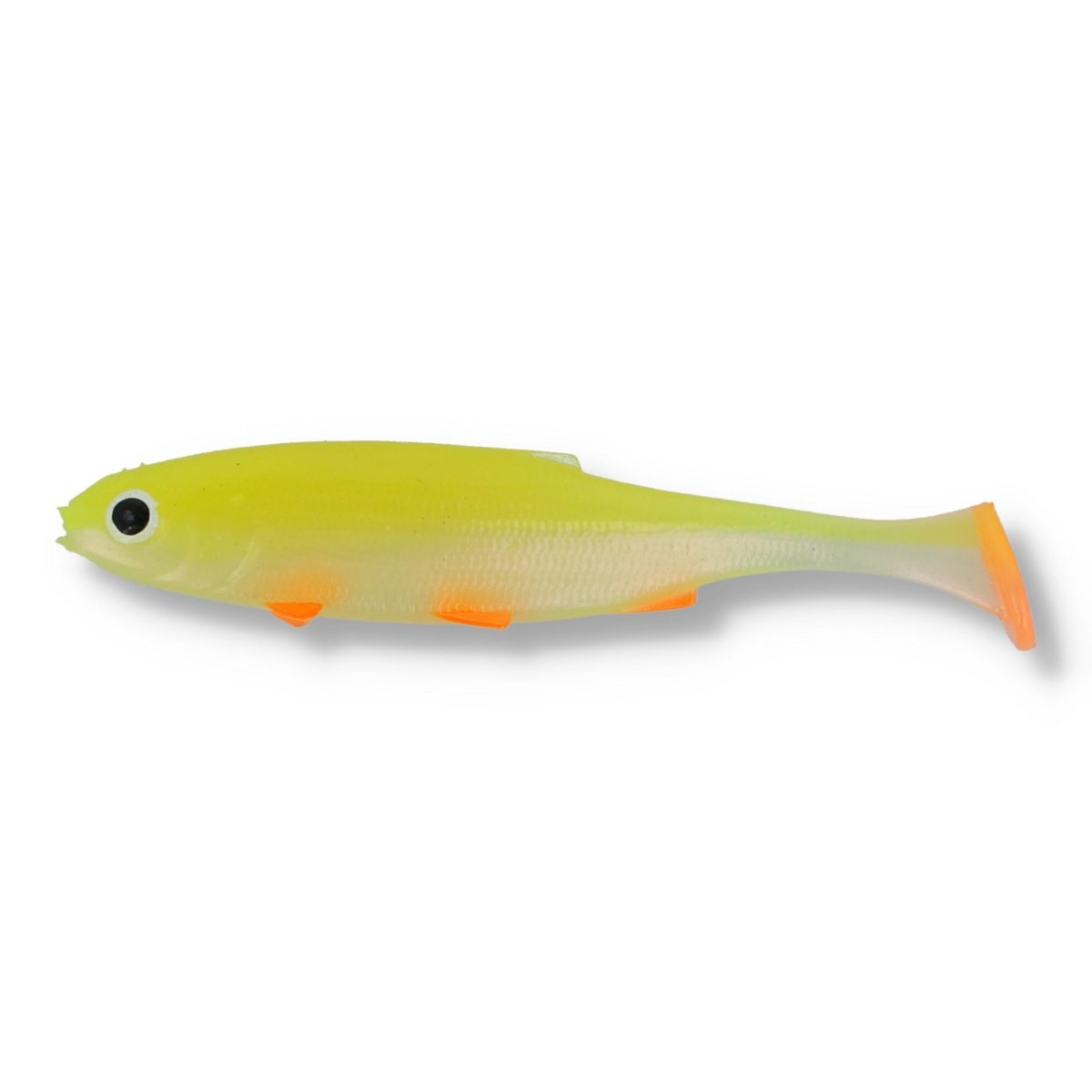 Mikado Real Fish Roach 4" Lime Back - Kunstköder