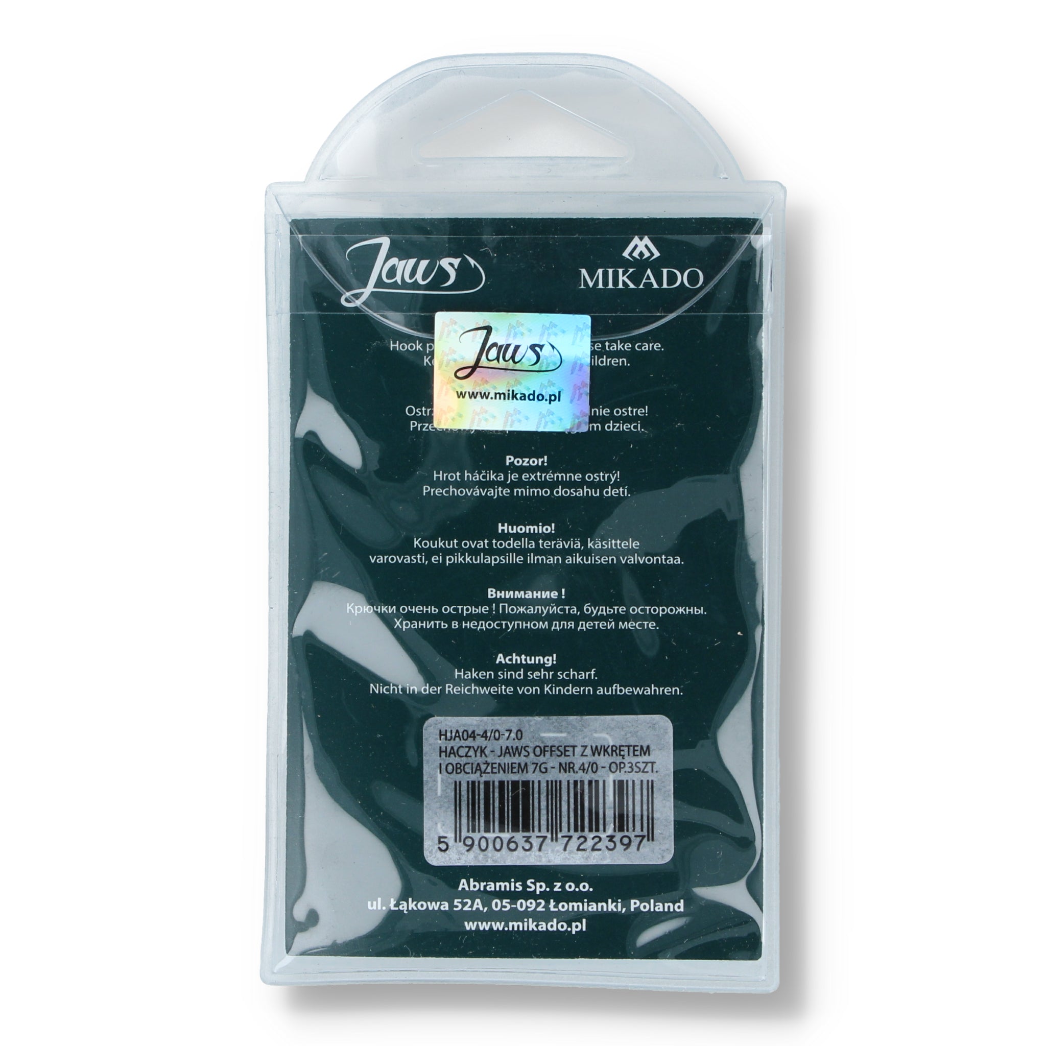Mikado Jaws Offset With Spring & Lead
