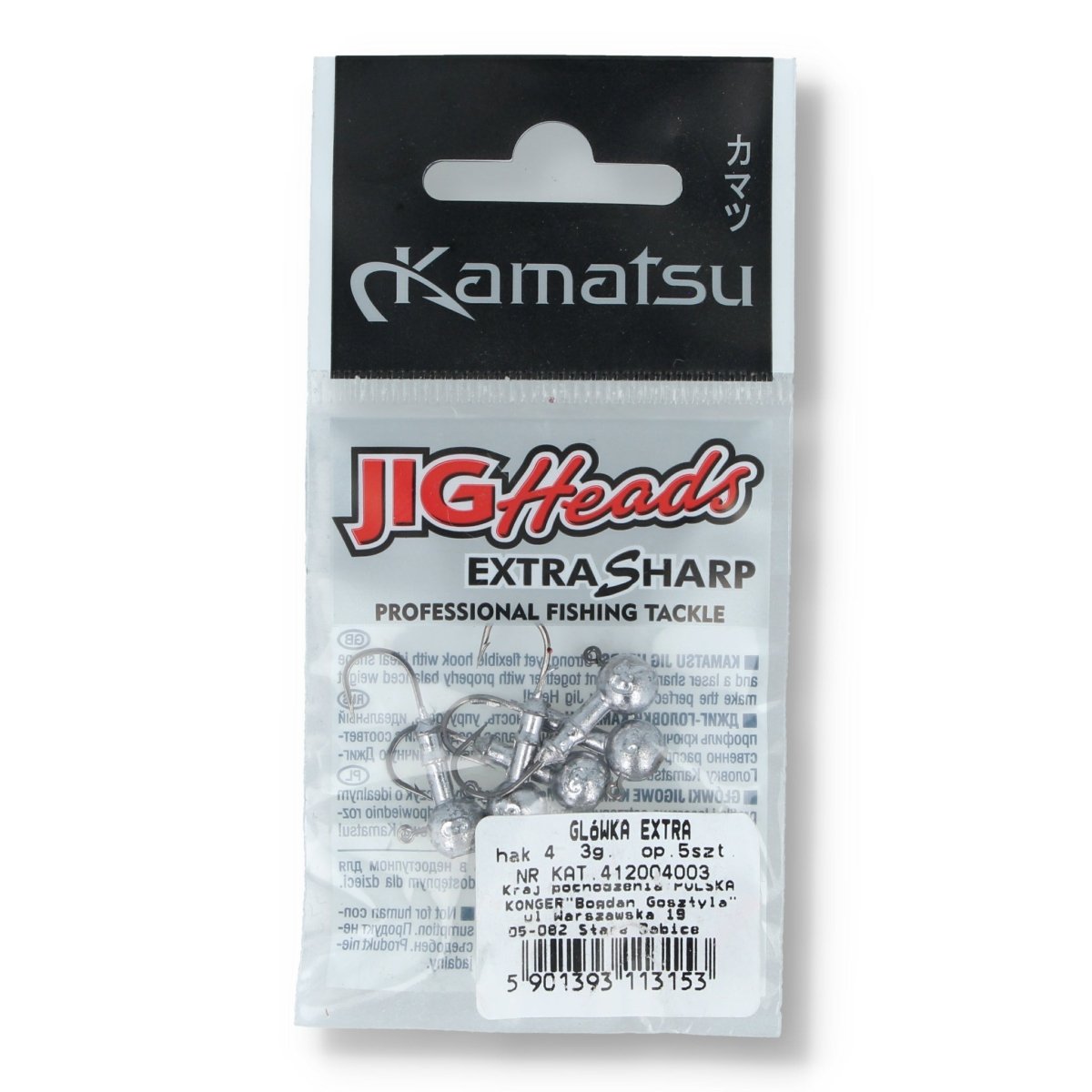 Kamatsu Jig Heads 4 3g - Haken & Zubehör