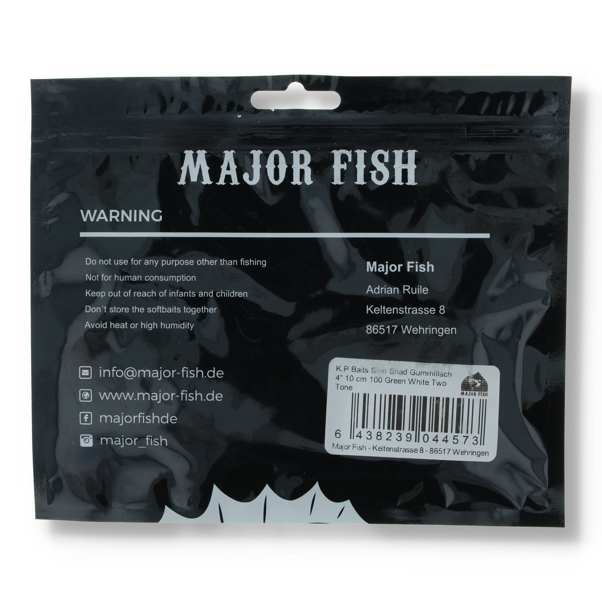 Major Fish K.P Baits Slim Shad Gummifisch 4"