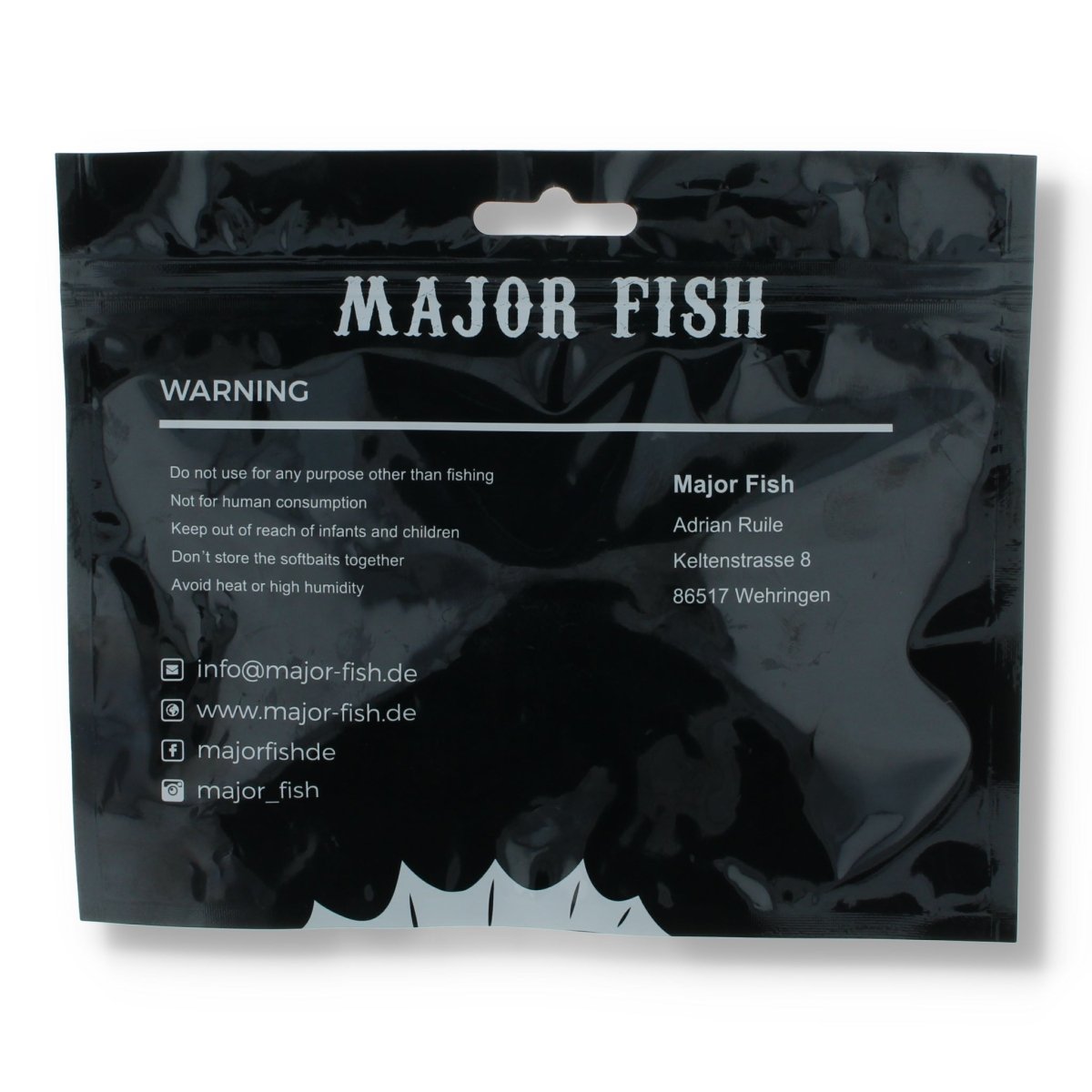 Major Fish K.P Baits Slim Shad Gummifisch 4" Blue - Kunstköder