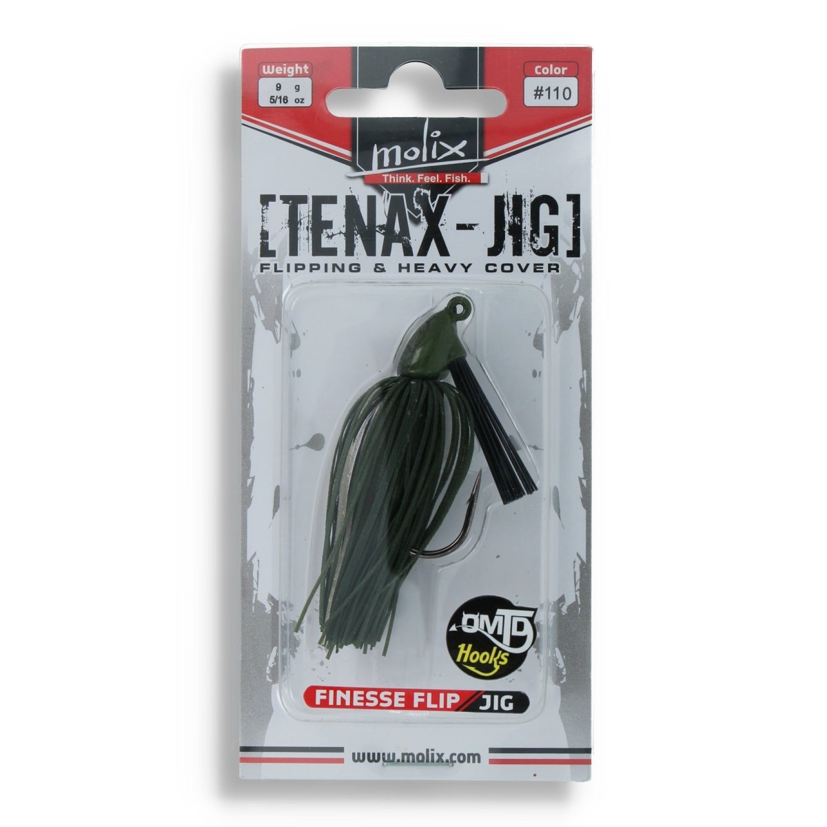 Molix Tenax - Jig 9g 110 Watermelon Special - Haken & Zubehör
