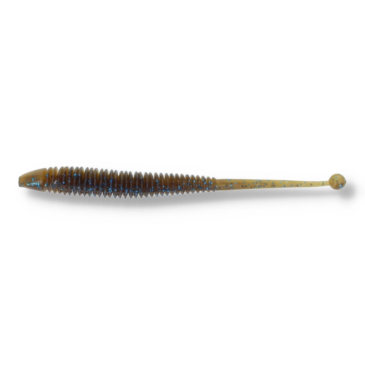 Molix Sator Worm 4" 05 Motor Oil Blue / Flk - Kunstköder