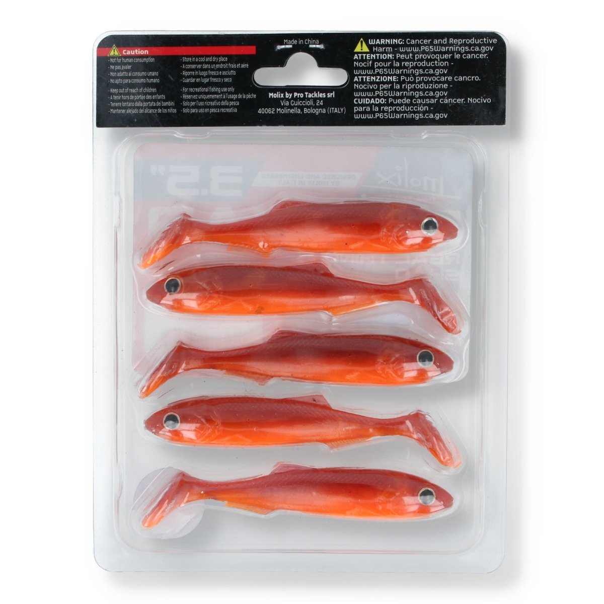 Molix RT Shad 3,5" 476 - UV Goldfish - Kunstköder