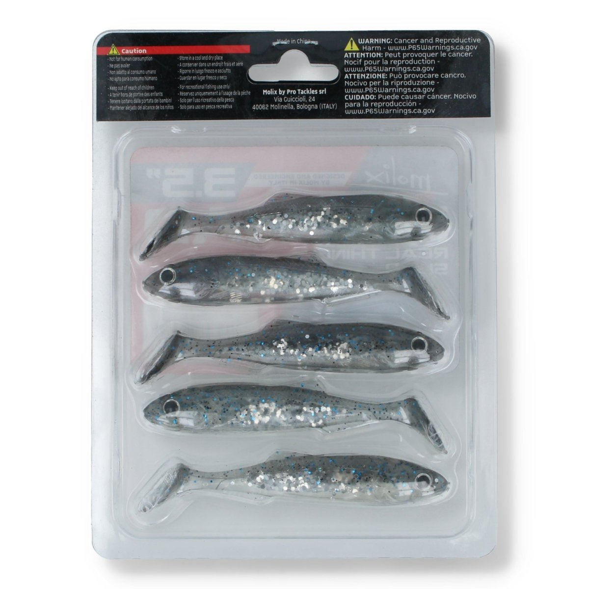 Molix RT Shad 3,5" 97 - Ghost Blue Gill - Kunstköder