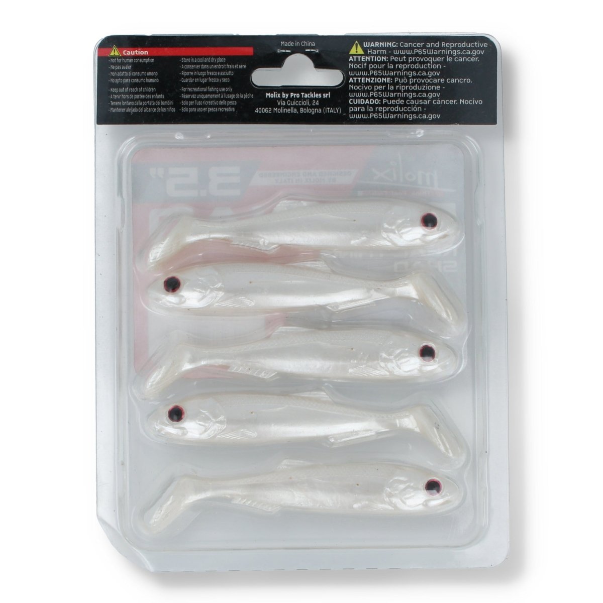 Molix RT Shad 3,5" 92 - Pearl White - Kunstköder