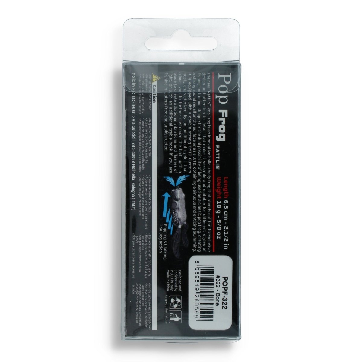 Molix Pop Frog 2,5" 322 Bone - Kunstköder