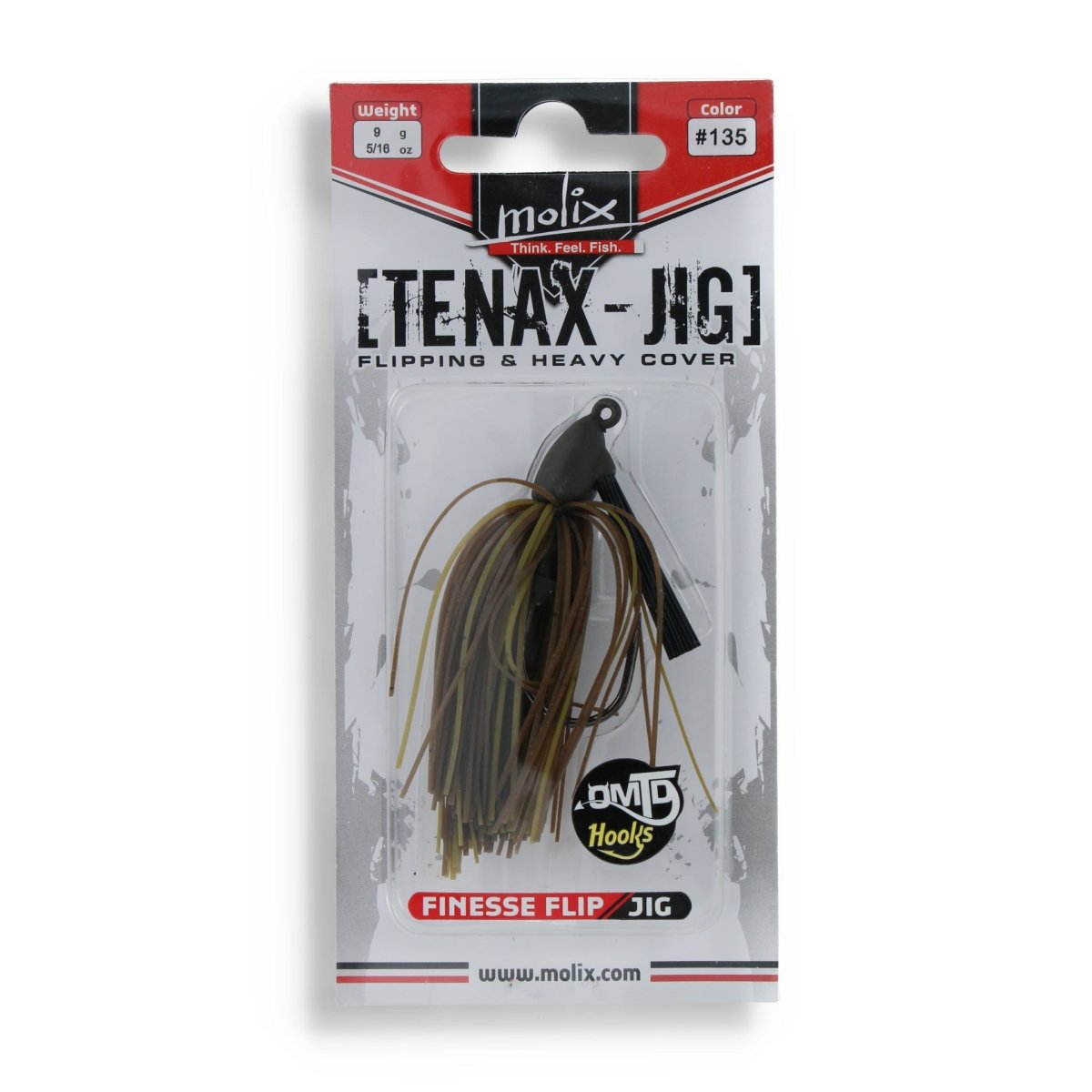 Molix Tenax - Jig 9g 135 Green Pumpkin Special - Haken & Zubehör