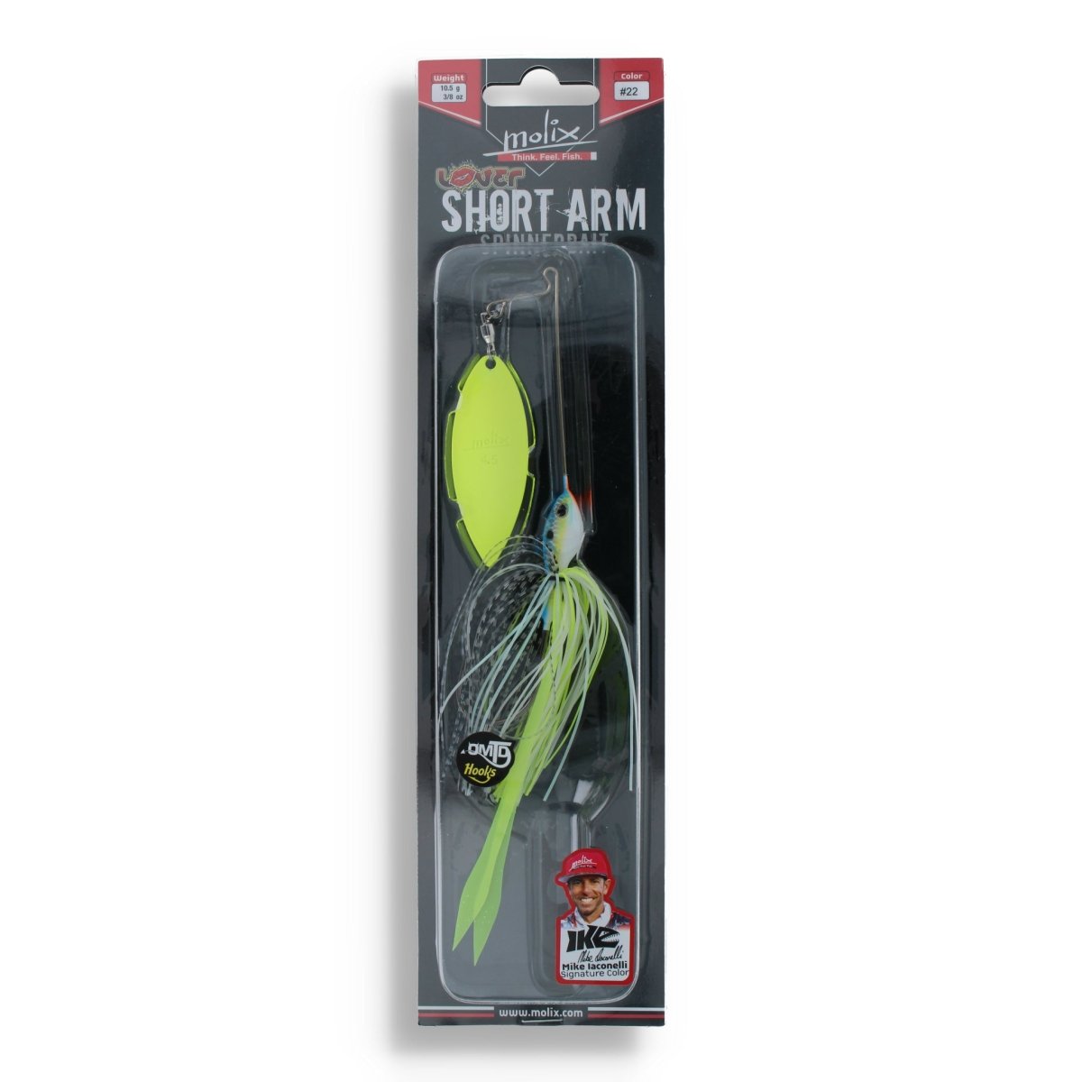 Molix Short Arm Spinnerbait 10,5g 22 Neon Charmer - Kunstköder