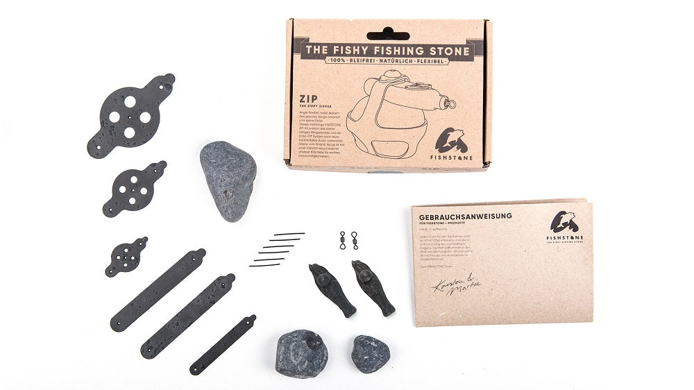 Fishstone Sandy Kit – inkl. 3 Natursteine | unterschiedliche Gewichte