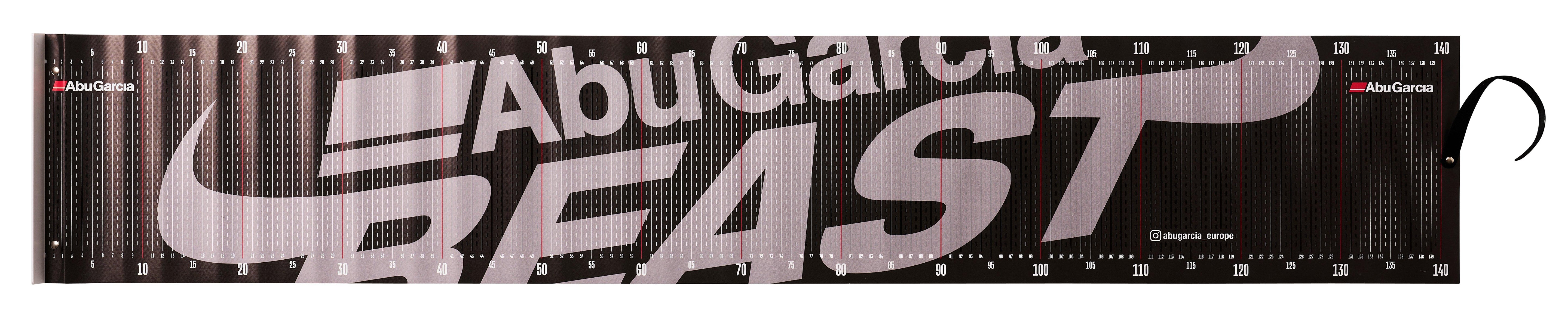 Abu Garcia Beast Measuremat 140cm - Abhakmatte & Fischmaß 140cm x 20cm - Scale