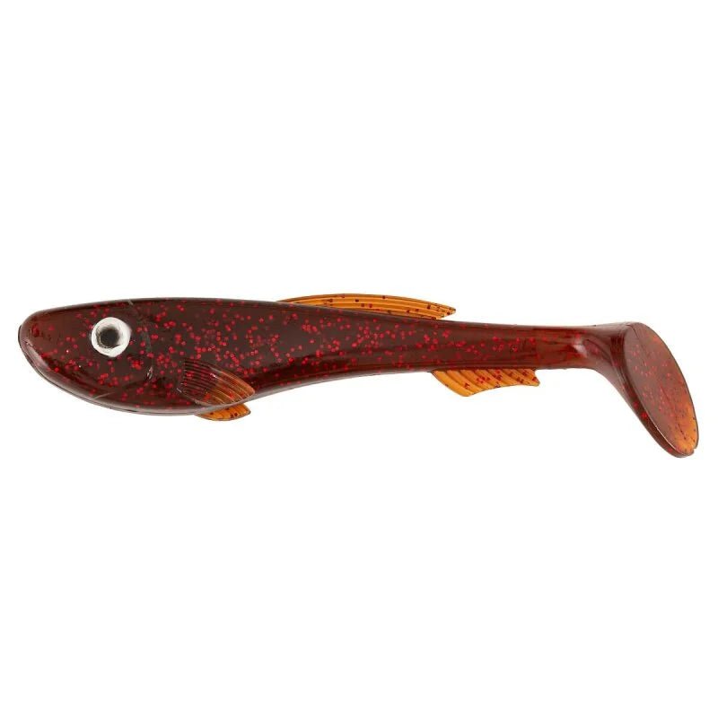 ABU Garcia Beast Paddle Tail 17cm Red Motoroil - Gummiköder