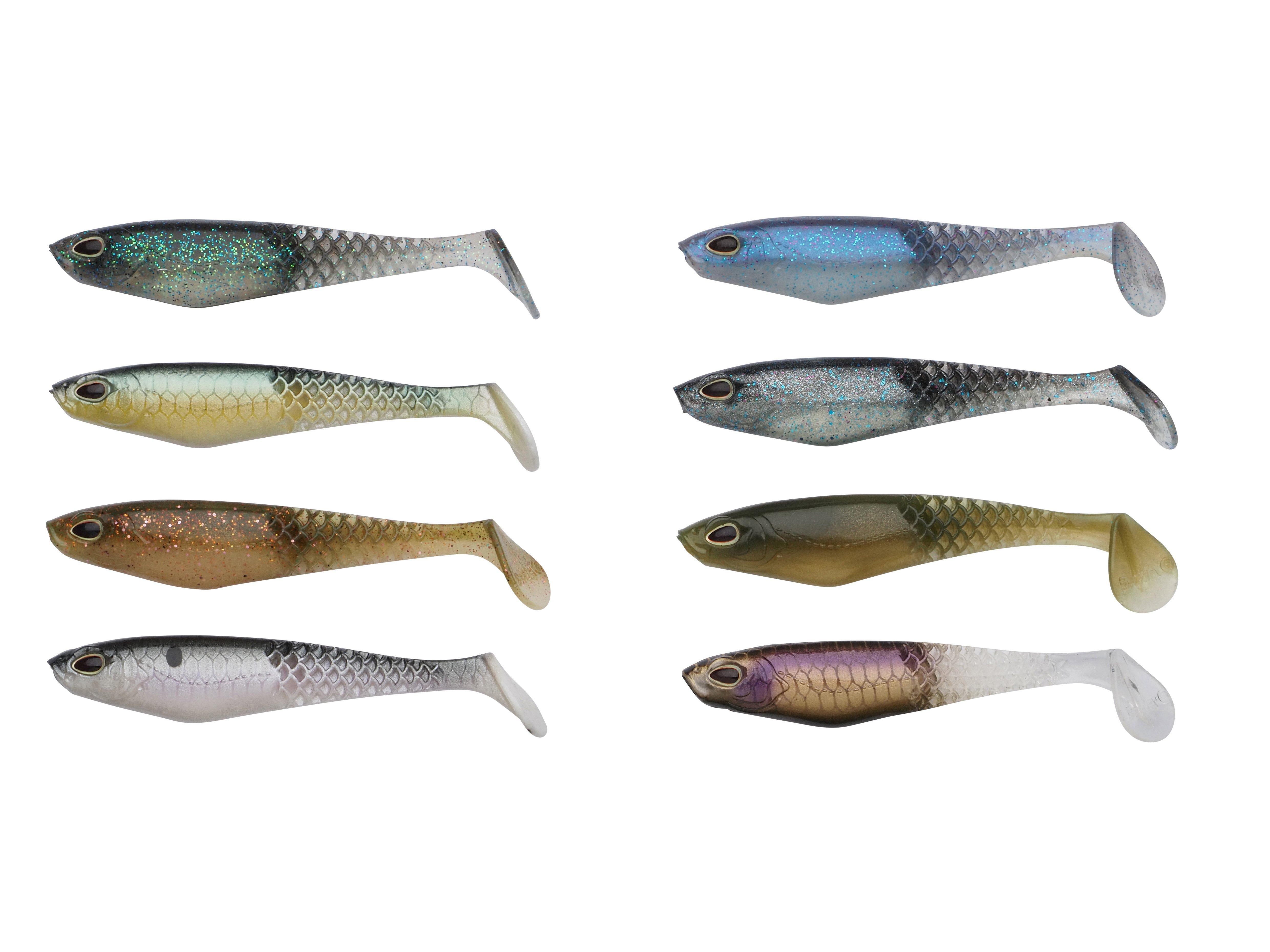 Berkley PowerBait CullShad Mixpack 7.5cm / 3.7g / 8Stk Clearwater - Gummiköder