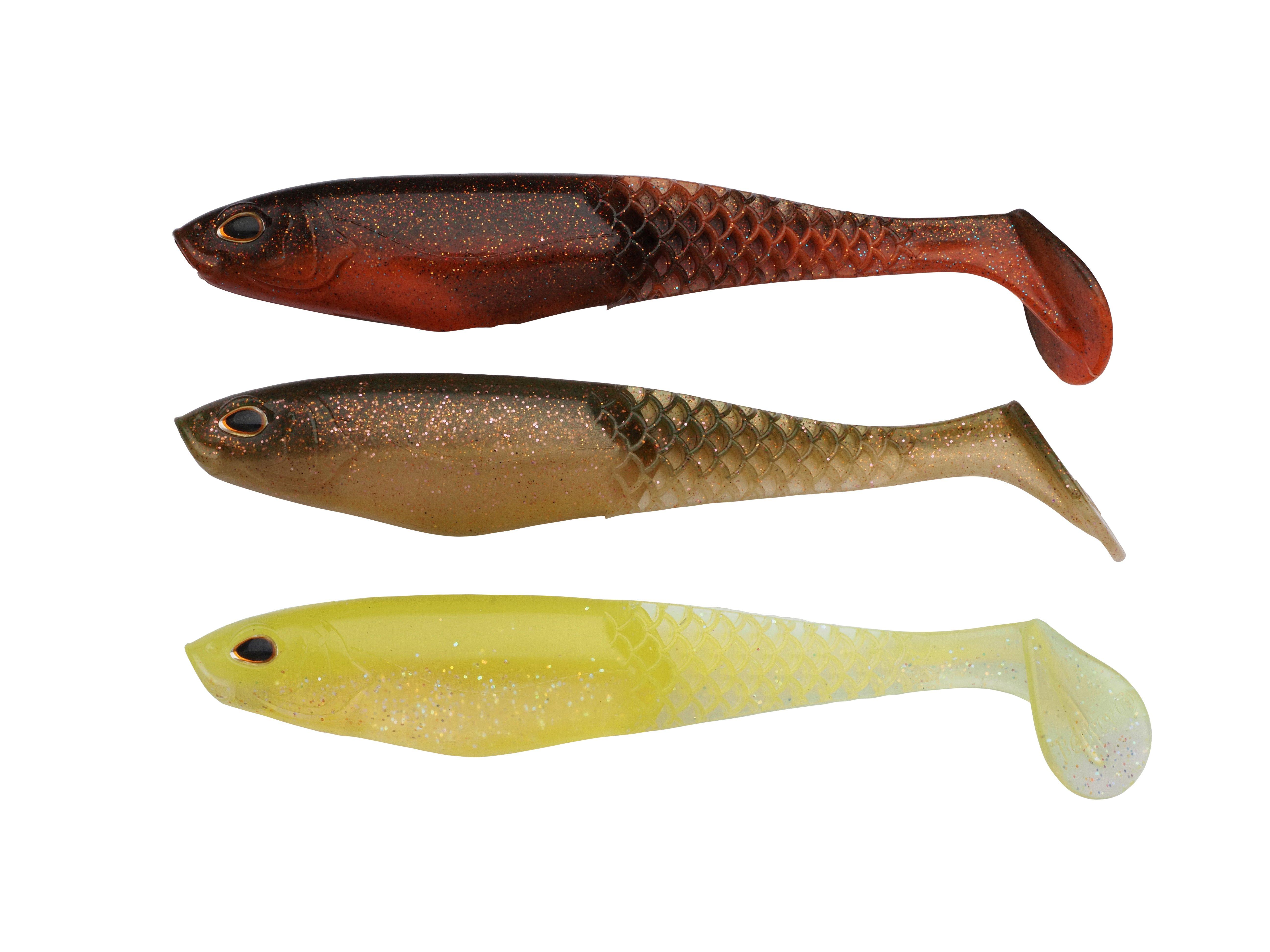 Berkley PowerBait CullShad Mixpack 15cm / 27.5g / 3Stk Darkwater - Gummiköder