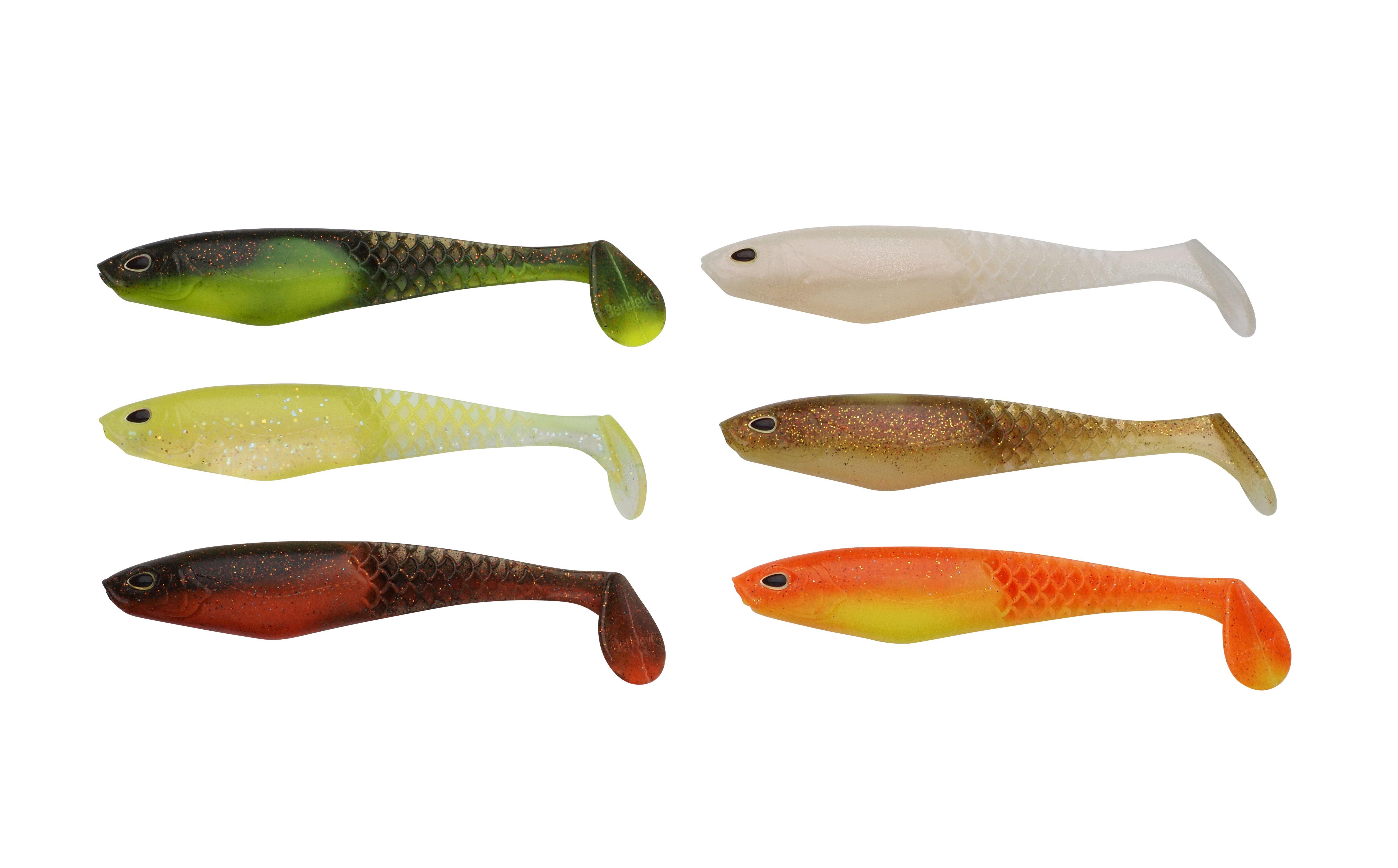 Berkley PowerBait CullShad Mixpack 10cm / 8g / 6Stk Darkwater - Gummiköder