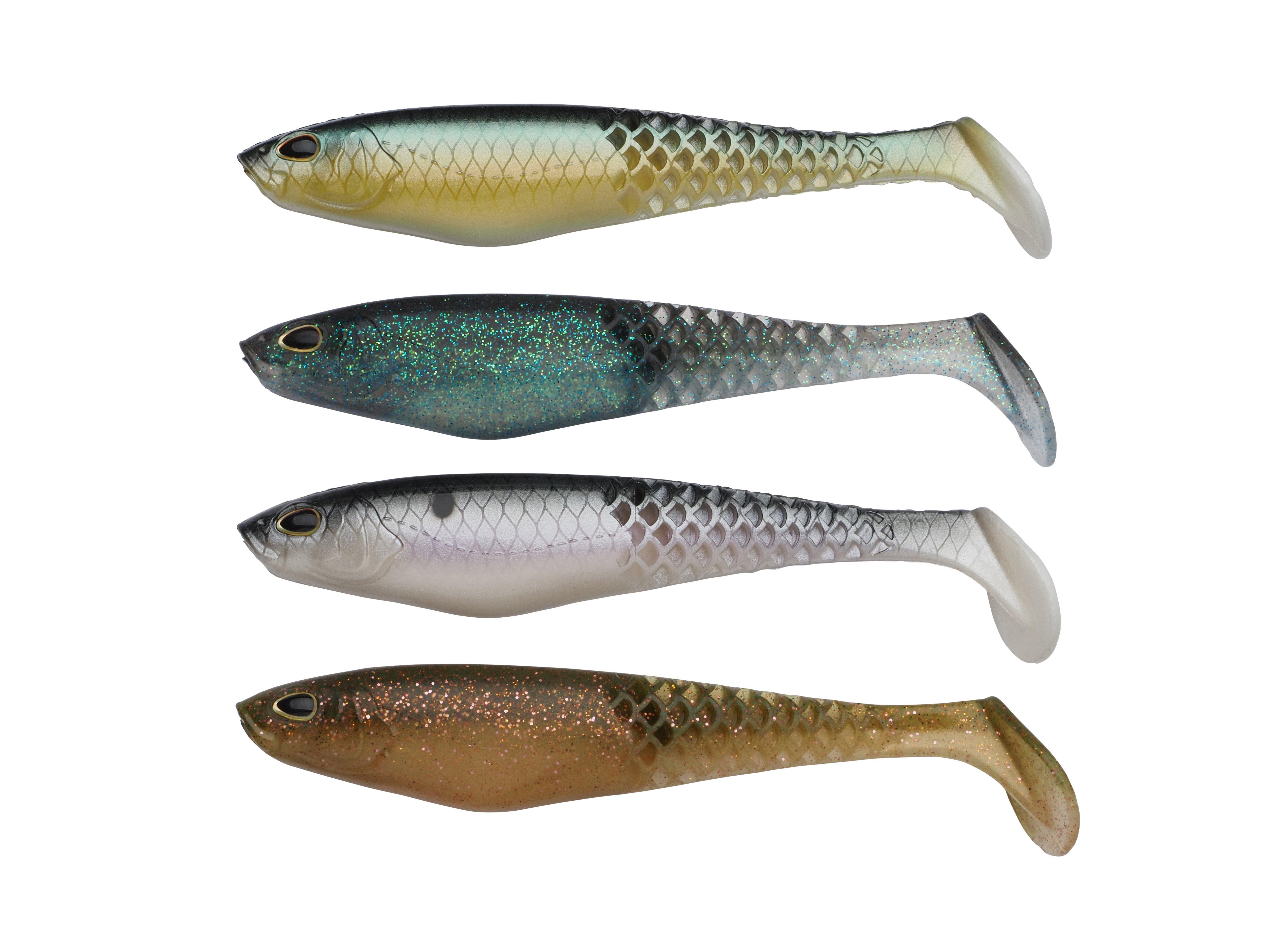 Berkley PowerBait CullShad Mixpack 12.5cm / 16.8g / 4Stk Clearwater - Gummiköder