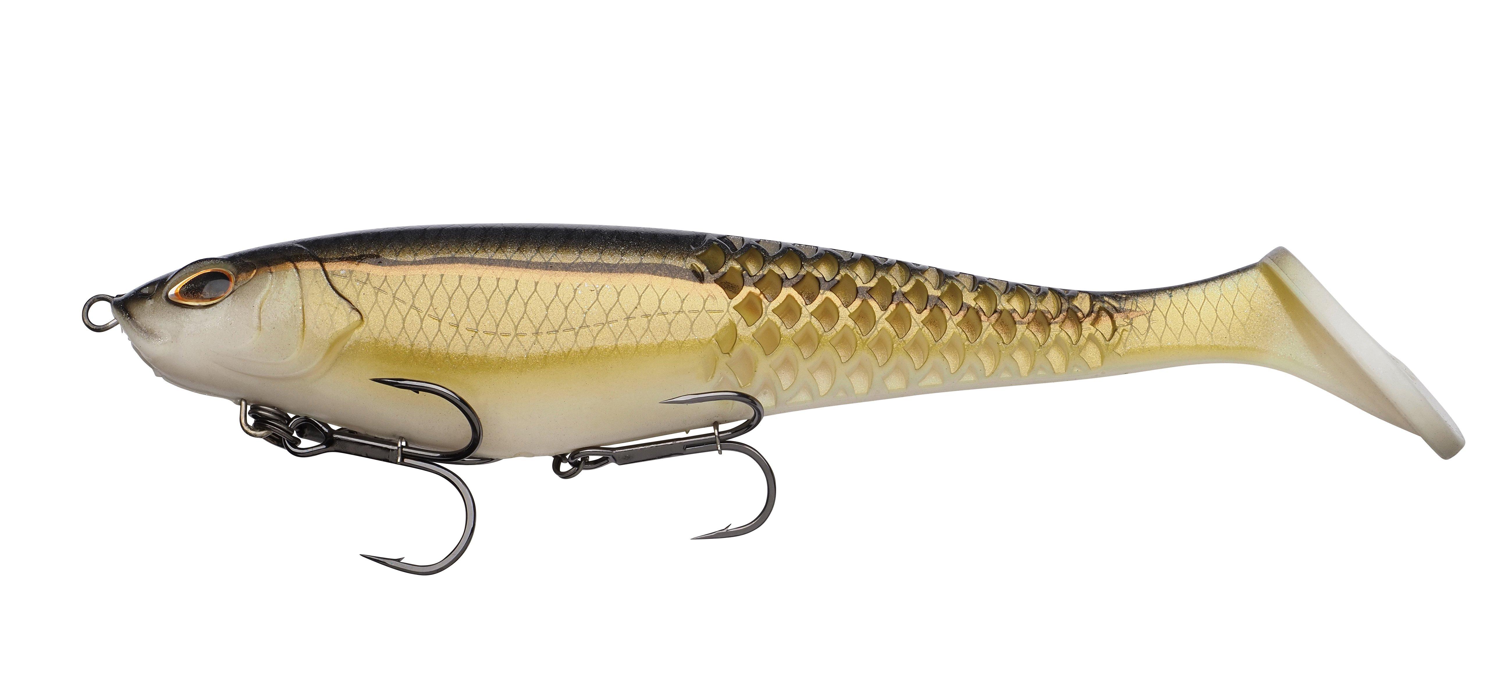 Berkley PowerBait CullShad Shallow – Swimbait für Hecht & Zander 12.5cm / 28g Gold Shad - Swimbait
