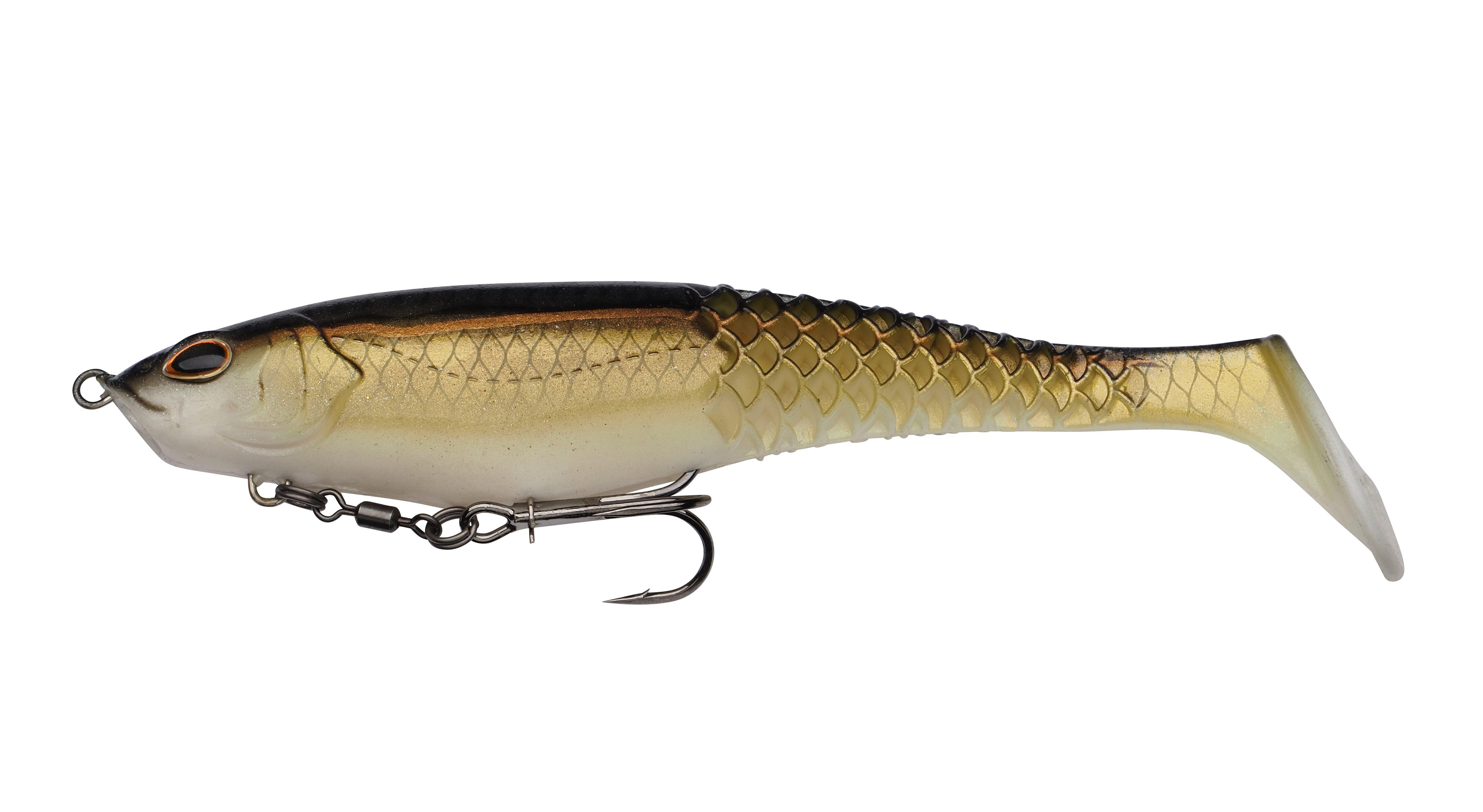 Berkley PowerBait CullShad Shallow – Swimbait für Hecht & Zander 15cm / 34g Gold Shad - Swimbait